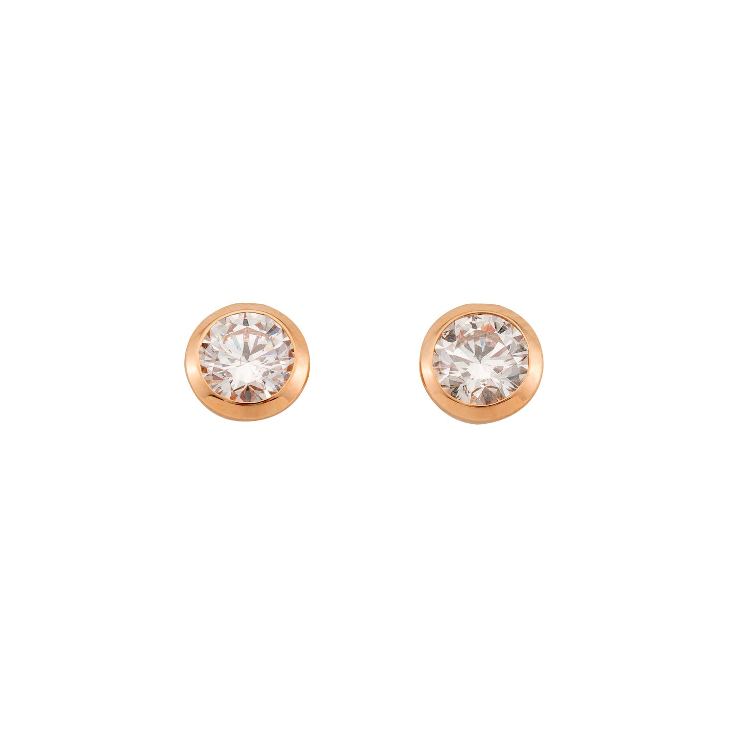 Ohrstecker Ivette in Roségold 14 Karat (585) mit 0,40 ct Lab-Grown-Diamant