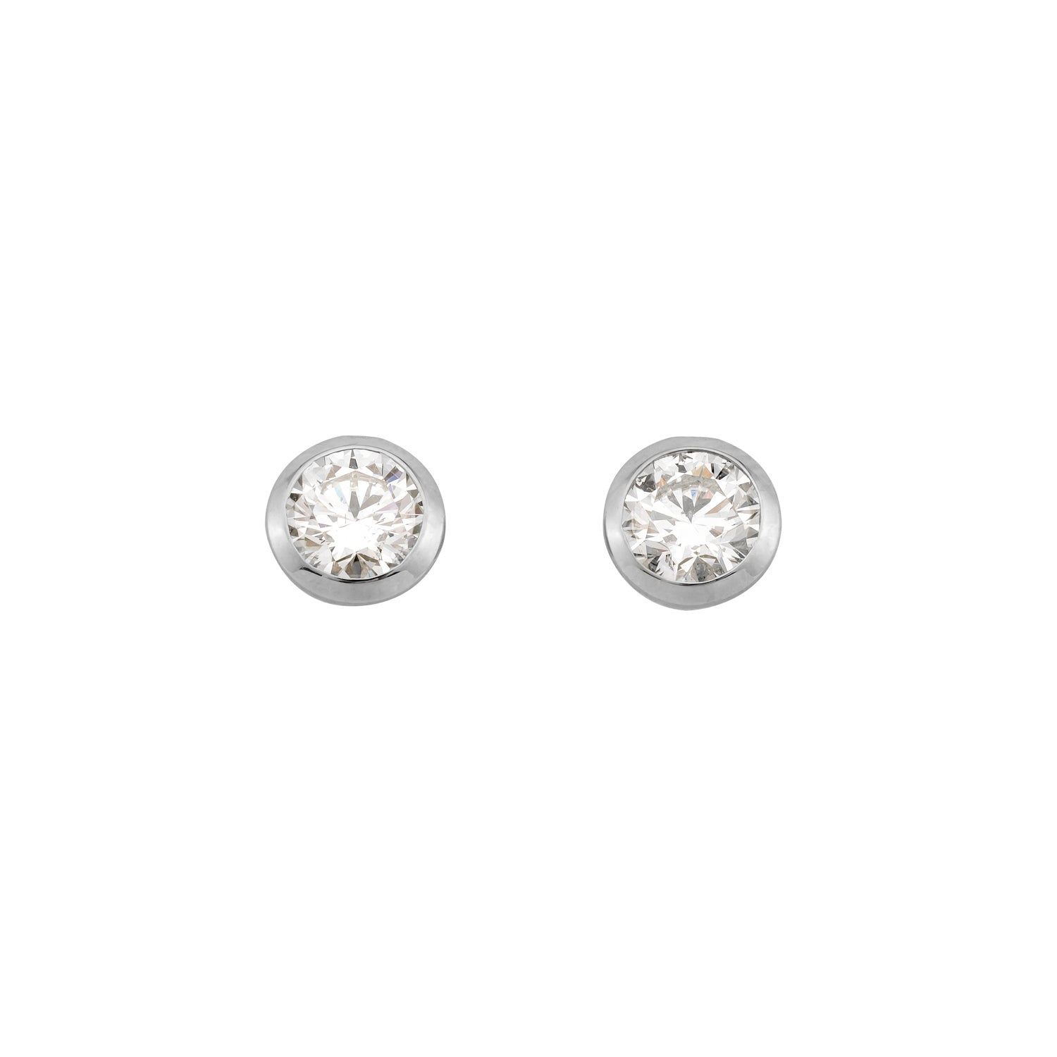 Ohrstecker Ivette in Weißgold 14 Karat (585) mit 0,40 ct Brillant