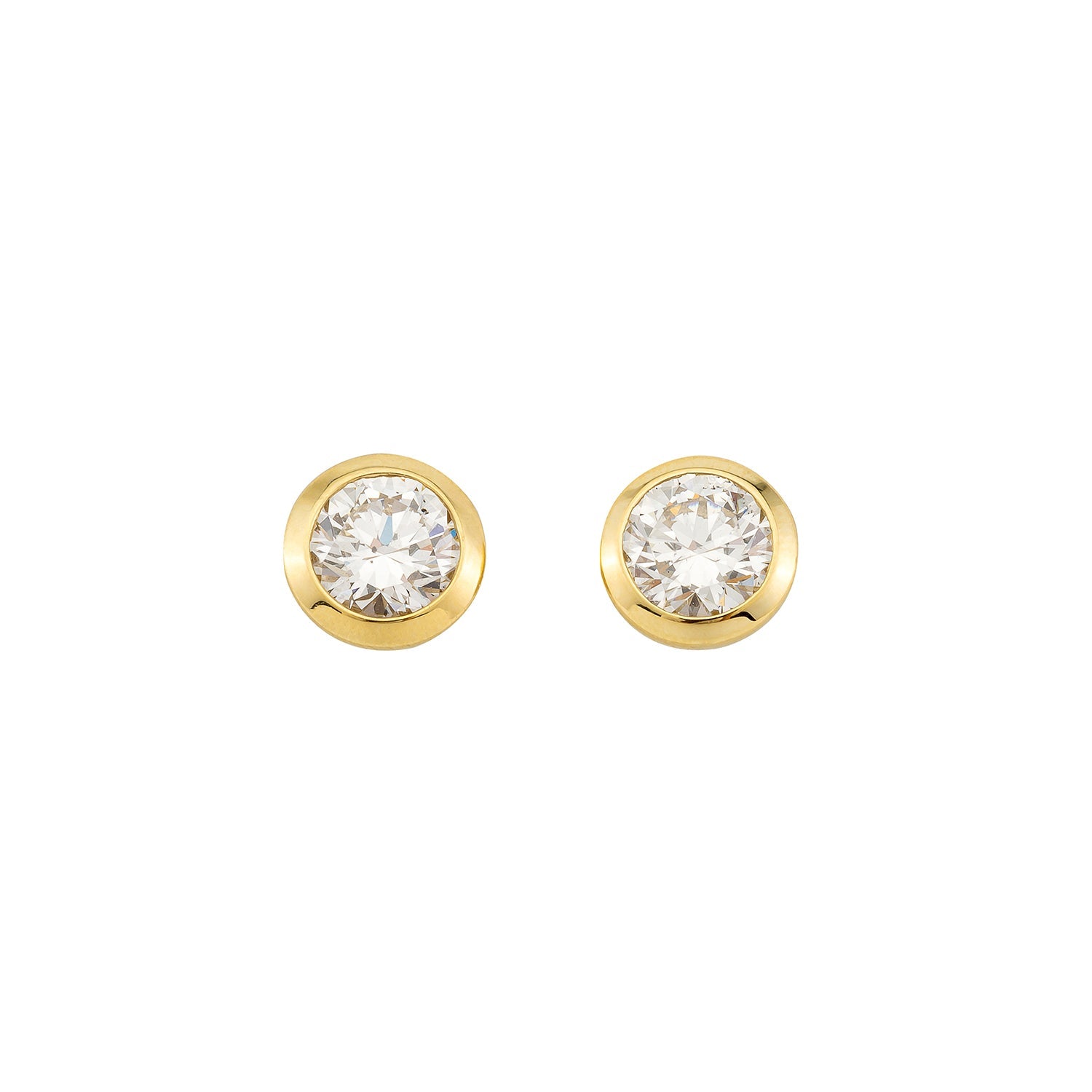 Ohrstecker Ivette in Gelbgold 14 Karat (585) mit Lab-Grown-Diamant