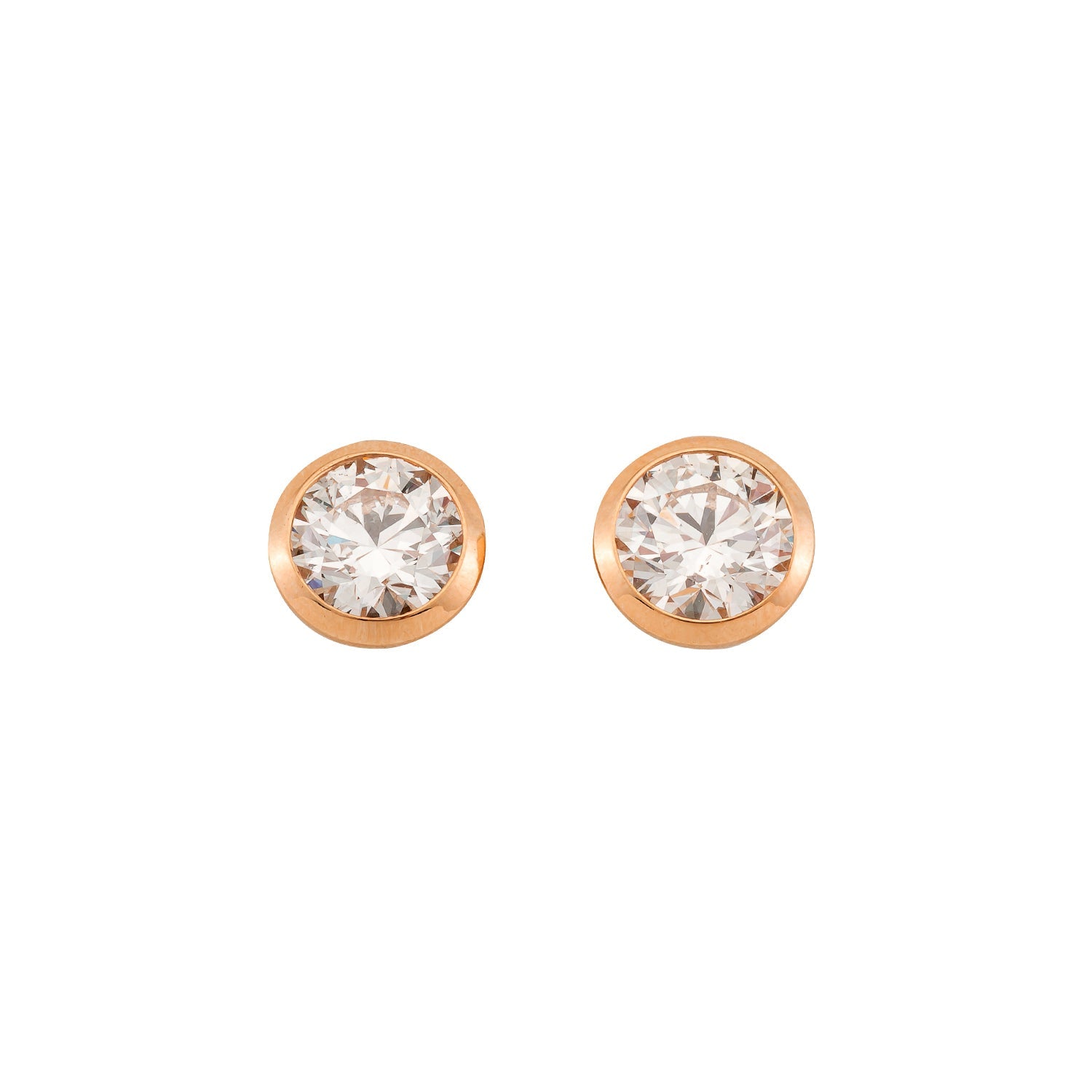 Ohrstecker Ivette in Roségold 14 Karat (585)