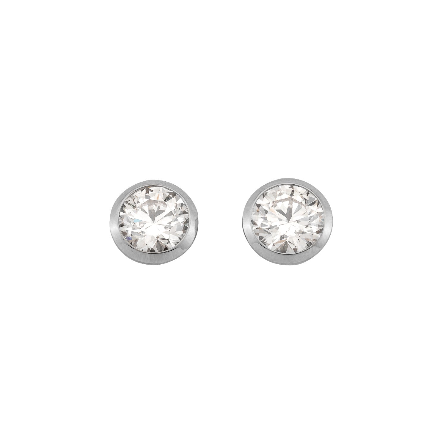 Ohrstecker Ivette in Platin (950)