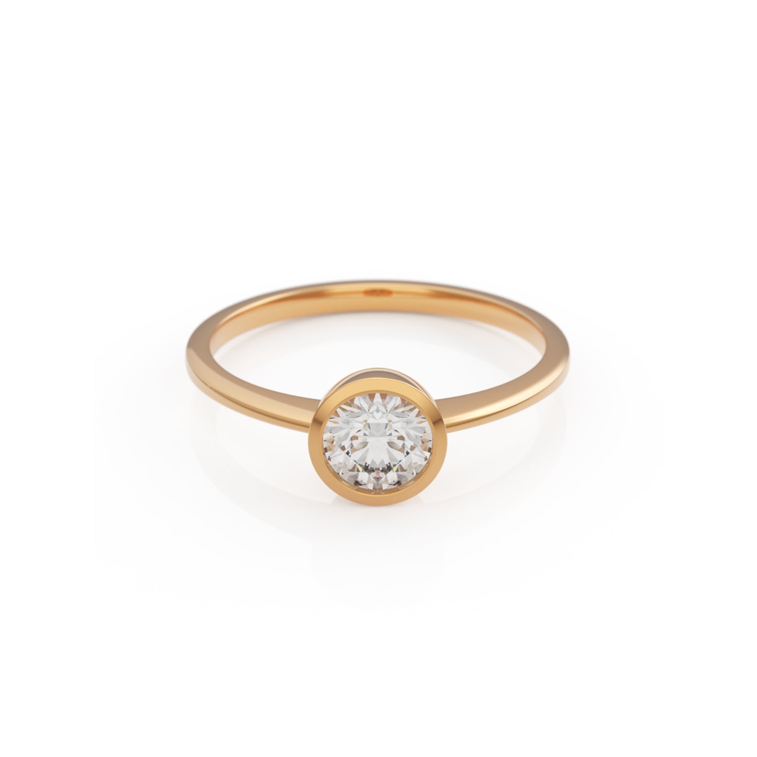 Verlobungsring Ivette in Rotgold 14 Karat (585) mit Lab-Grown-Diamant