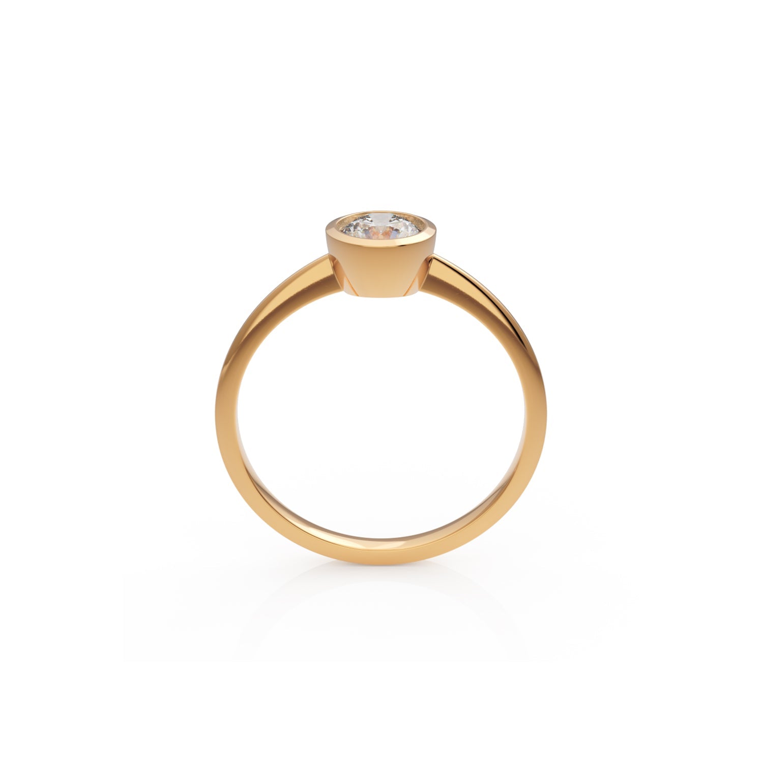 Verlobungsring Ivette in Roségold 14 Karat (585) mit Lab-Grown-Diamant
