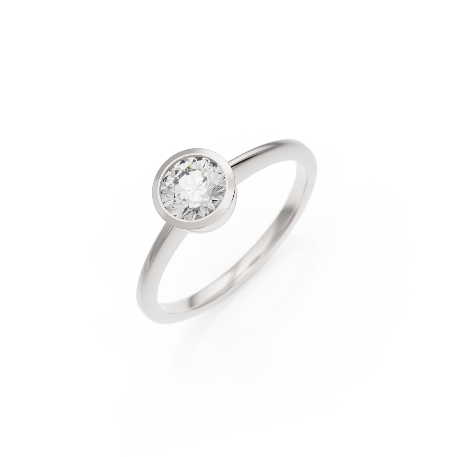 Verlobungsring Ivette in Weißgold 14 Karat (585) mit 0,60 ct Brillant