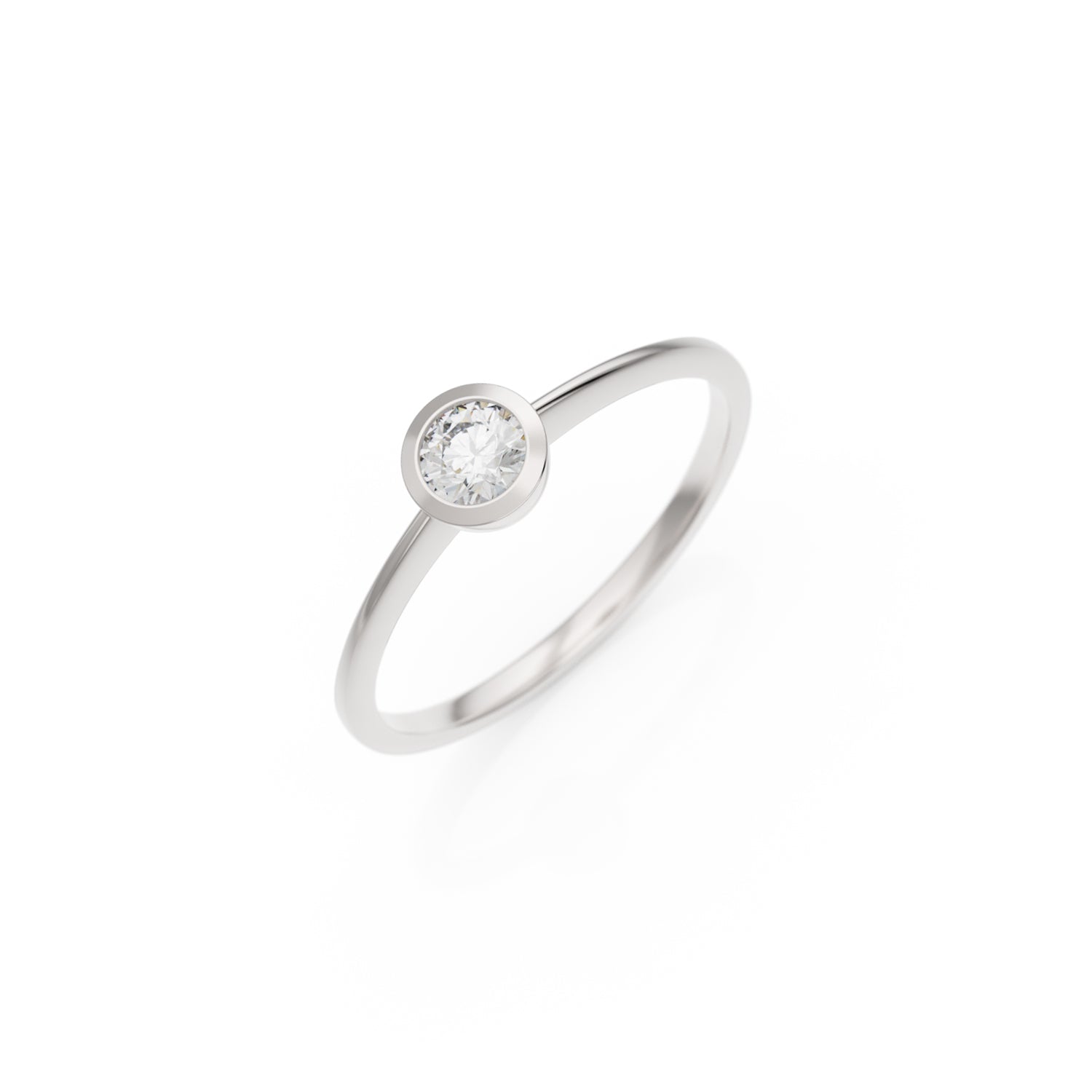 Verlobungsring Ivette in Platin (950) mit 0,20 ct Brillant