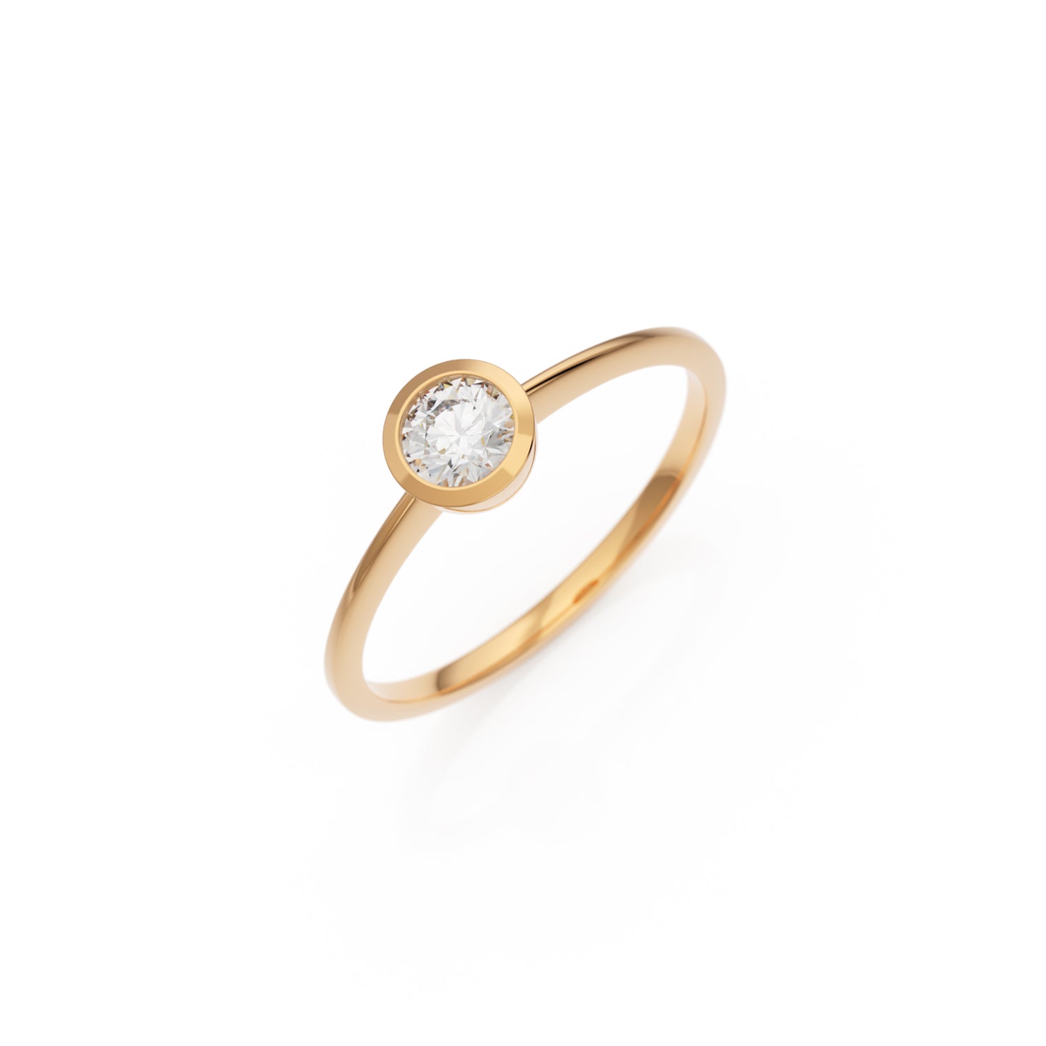 Verlobungsring Ivette in Roségold 18 Karat (750) mit 0,30 ct Lab-Grown-Diamant