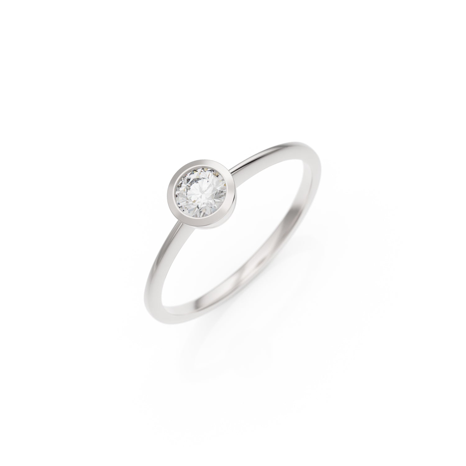 Verlobungsring Ivette in Weißgold 18 Karat (750) mit 0,30 ct Brillant