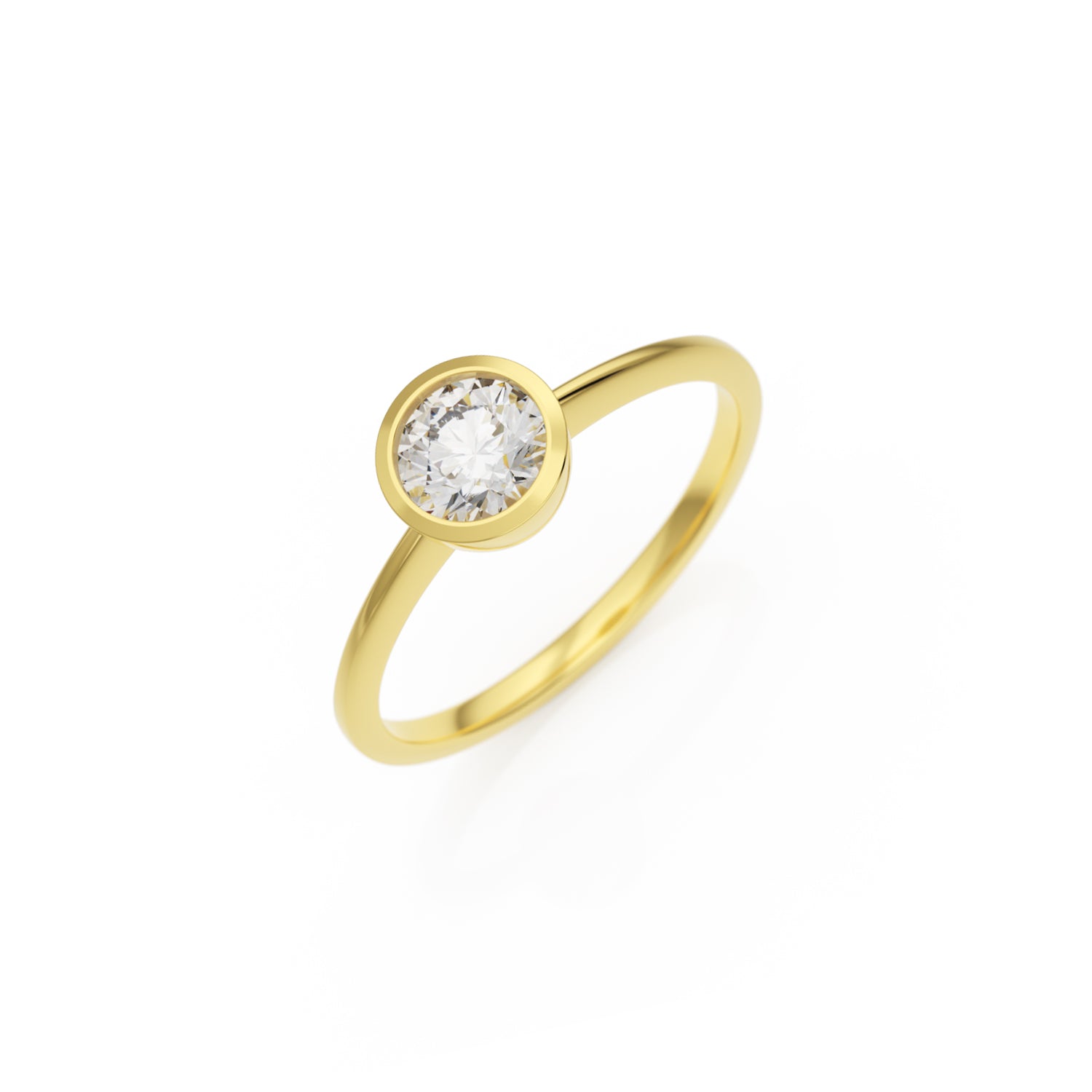 Verlobungsring Ivette in Gelbgold 18 Karat (750) mit 0,50 ct Brillant
