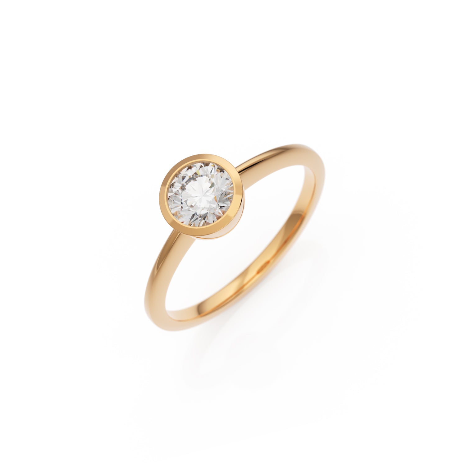 Verlobungsring Ivette H/SI – Rotgold 14 Karat (585)
