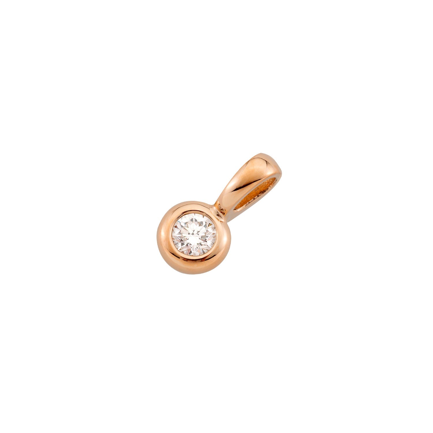 Anhänger Larina in Roségold 18 Karat (750) mit 0,15 ct Brillant