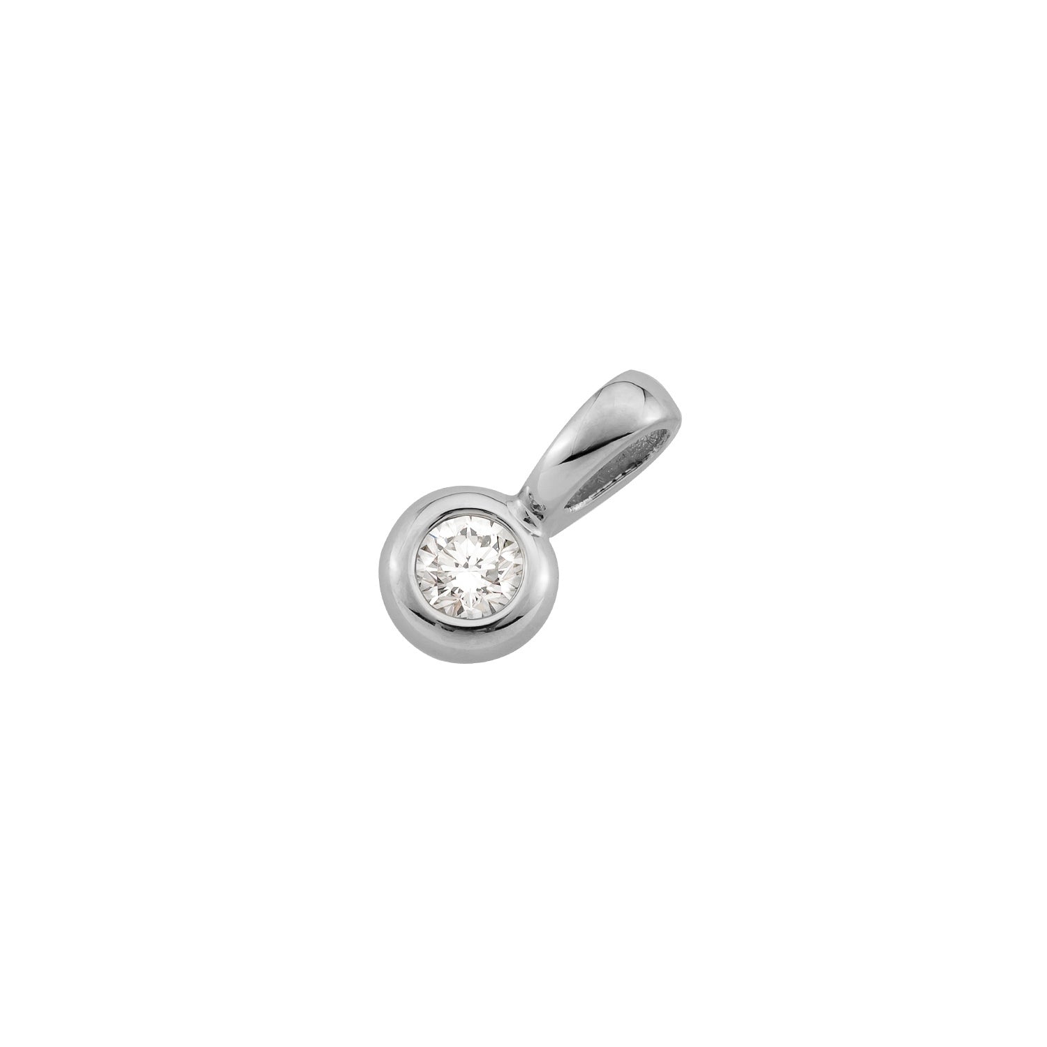 Anhänger Larina in Platin (950) mit 0,15 ct Brillant