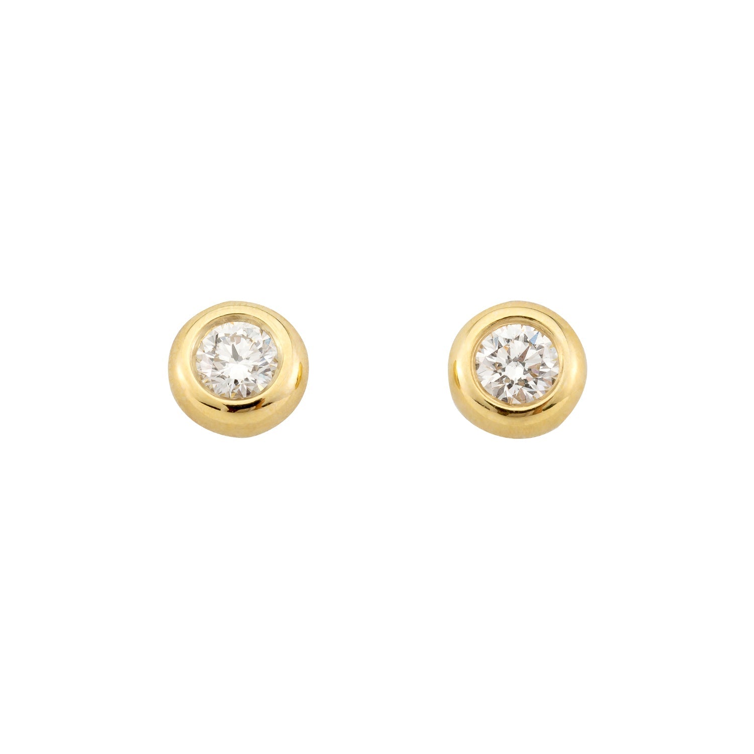 Ohrstecker Larina in Gelbgold 14 Karat (585) mit Lab-Grown-Diamant