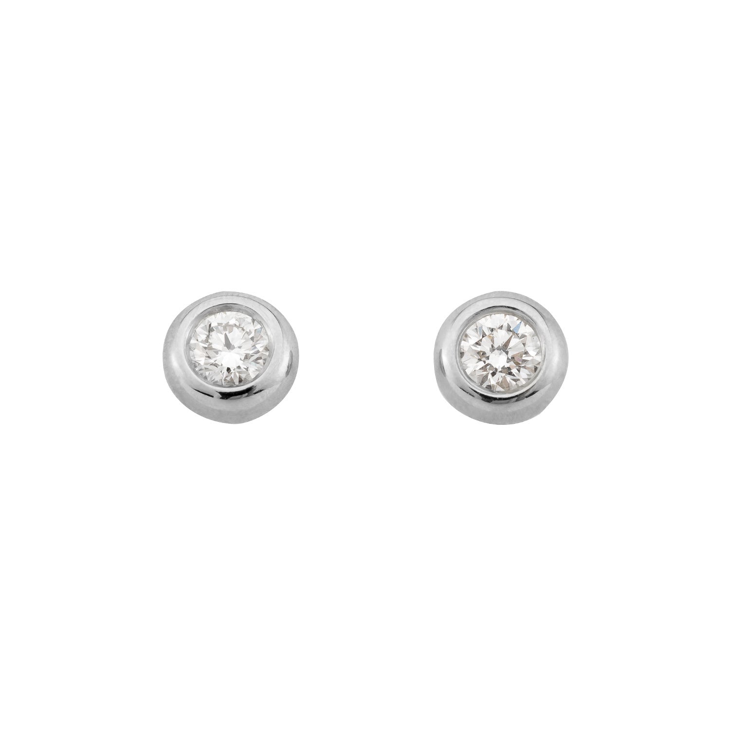 Ohrstecker Larina in Platin (950) mit 0,15 ct Brillant