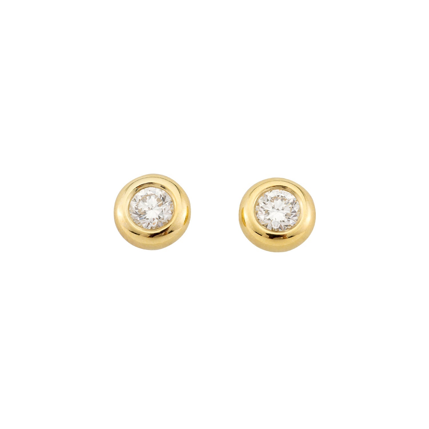Ohrstecker Larina in Gelbgold 18 Karat (750) mit Lab-Grown-Diamant
