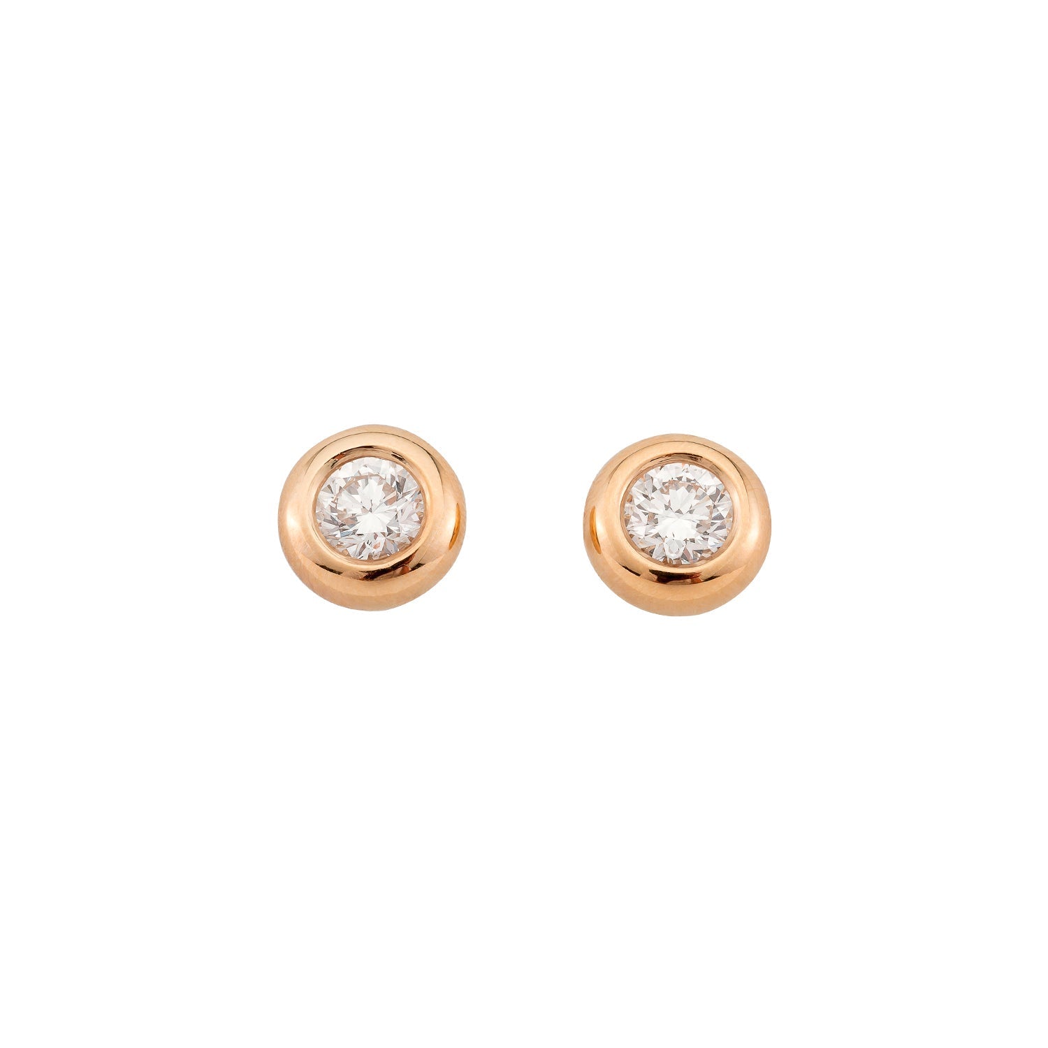 Ohrstecker Larina in Roségold 18 Karat (750) mit 0,25 ct Brillant