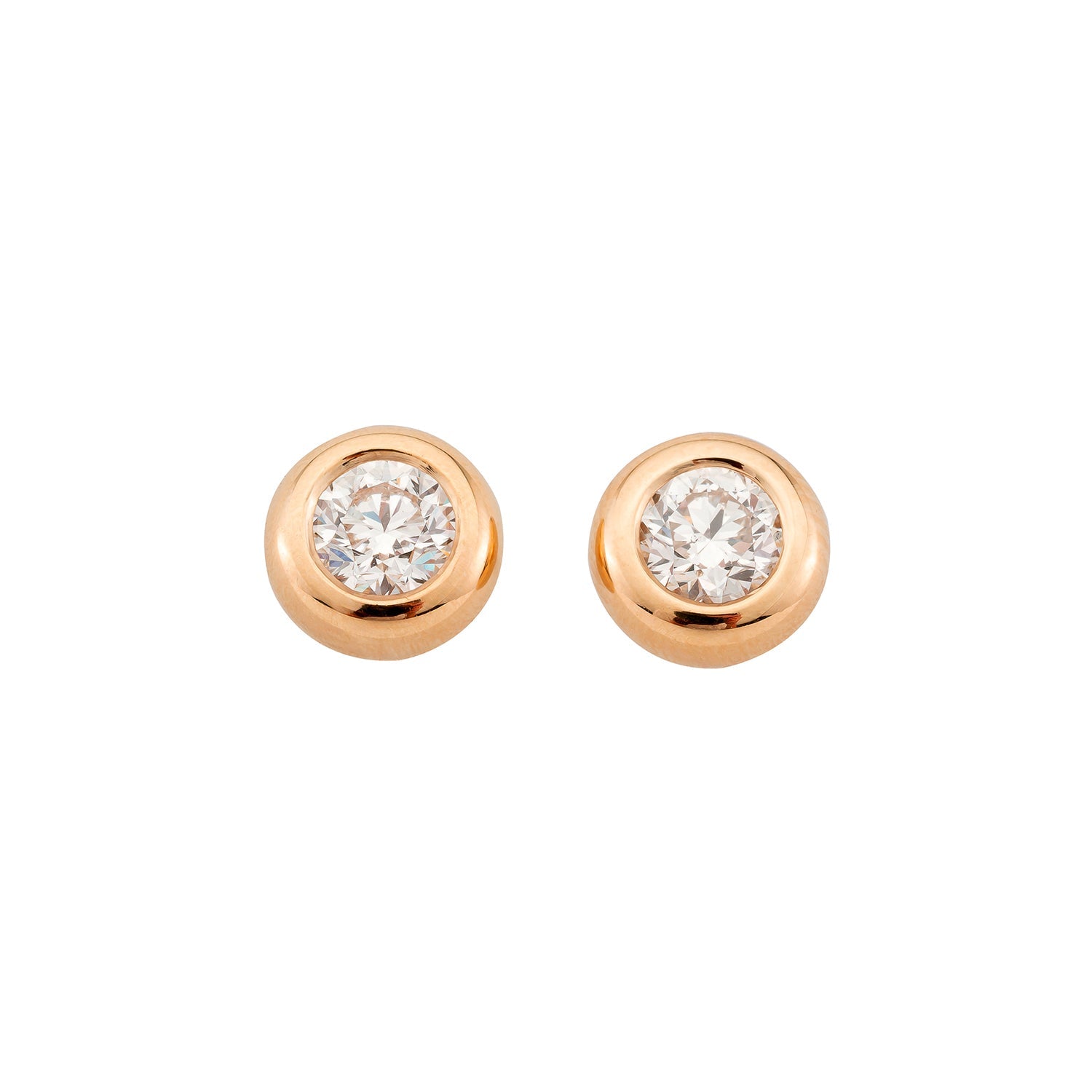 Ohrstecker Larina in Roségold 18 Karat (750) mit 0,30 ct Brillant