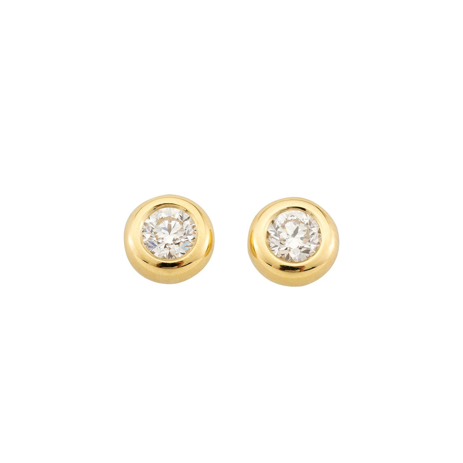Ohrstecker Larina in Gelbgold 18 Karat (750) mit 0,40 ct Brillant