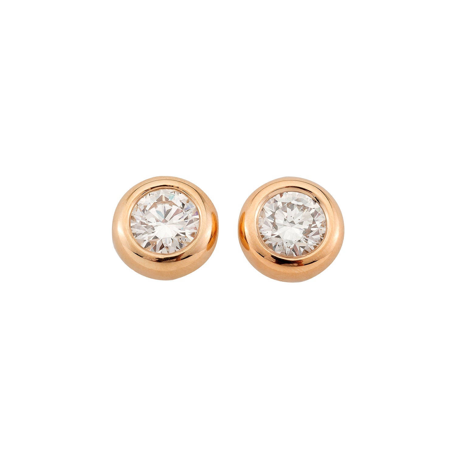 Ohrstecker Larina in Roségold 18 Karat (750) mit Lab-Grown-Diamant