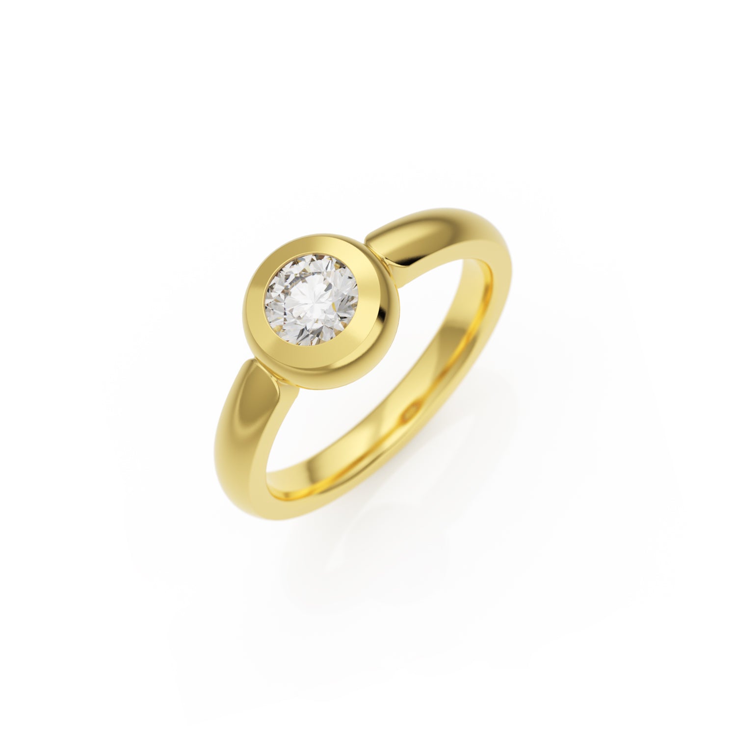 Verlobungsring Larina in Gelbgold 14 Karat (585) mit 0,50 ct Brillant
