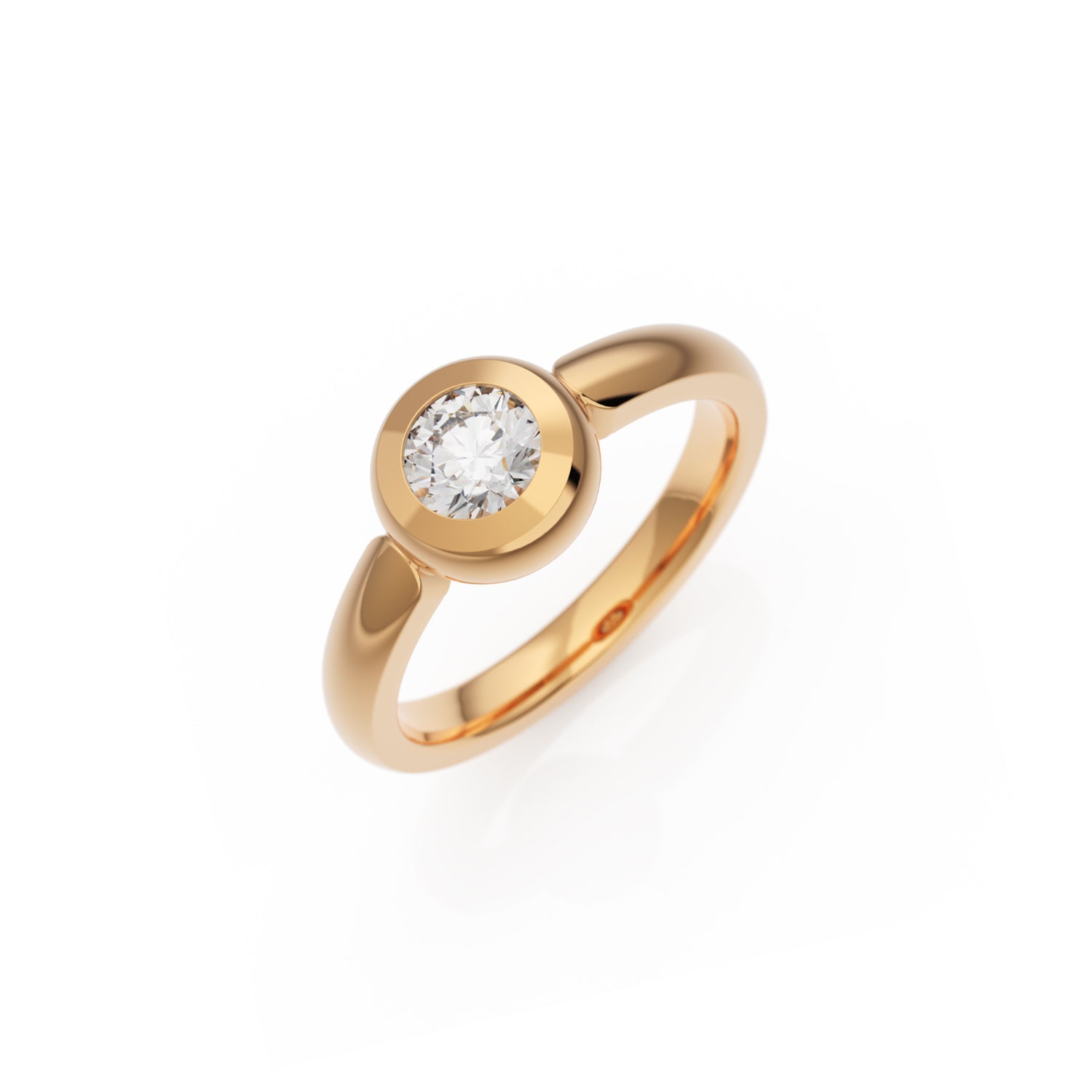 Verlobungsring Larina in Rotgold 14 Karat (585) mit 0,50 ct Lab-Grown-Diamant