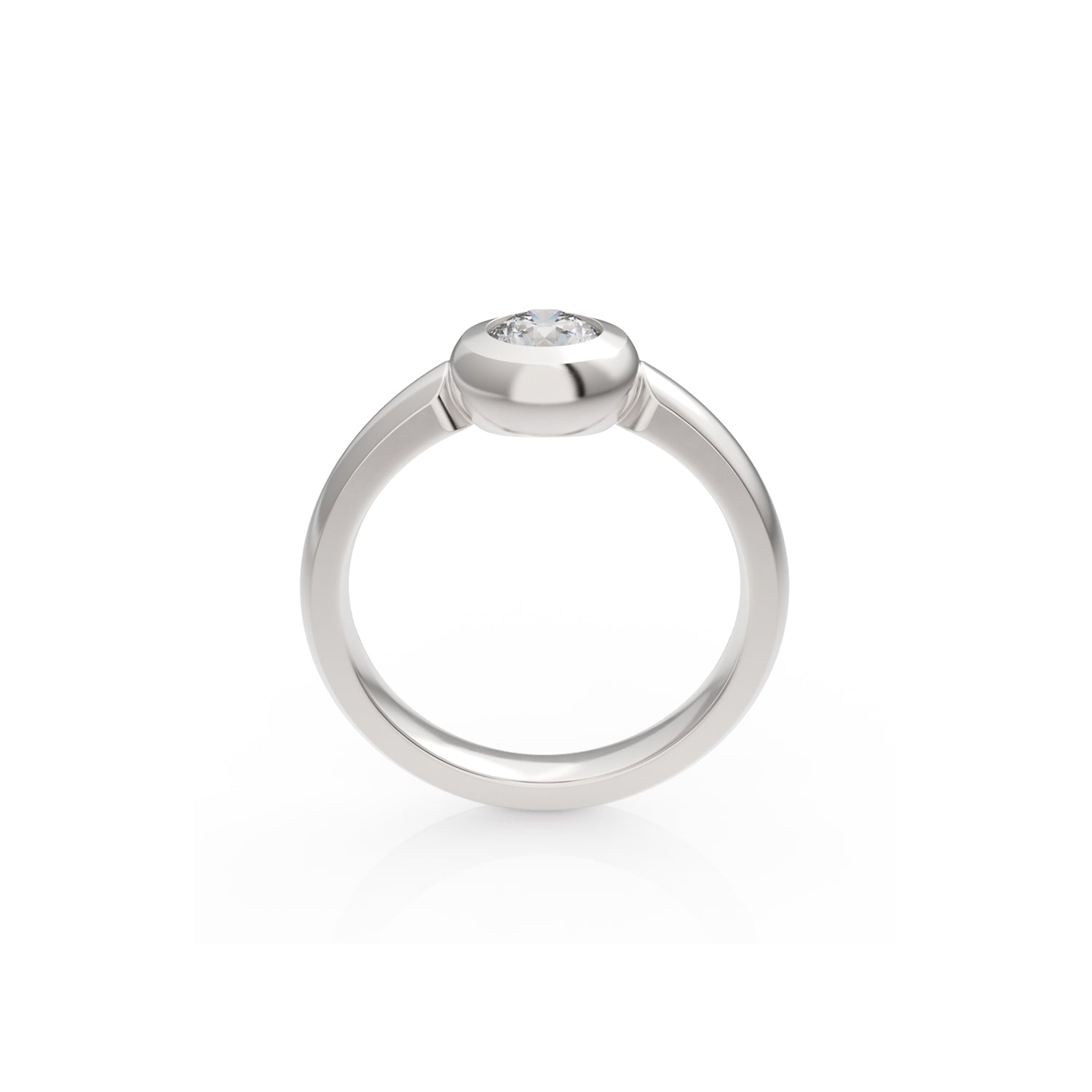Verlobungsring Larina in Weißgold 14 Karat (585)