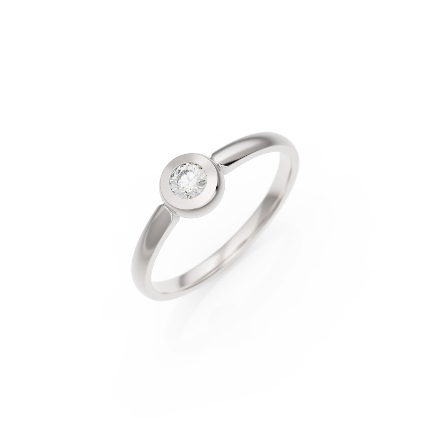 Verlobungsring Larina in Platin (950) mit 0,15 ct Brillant