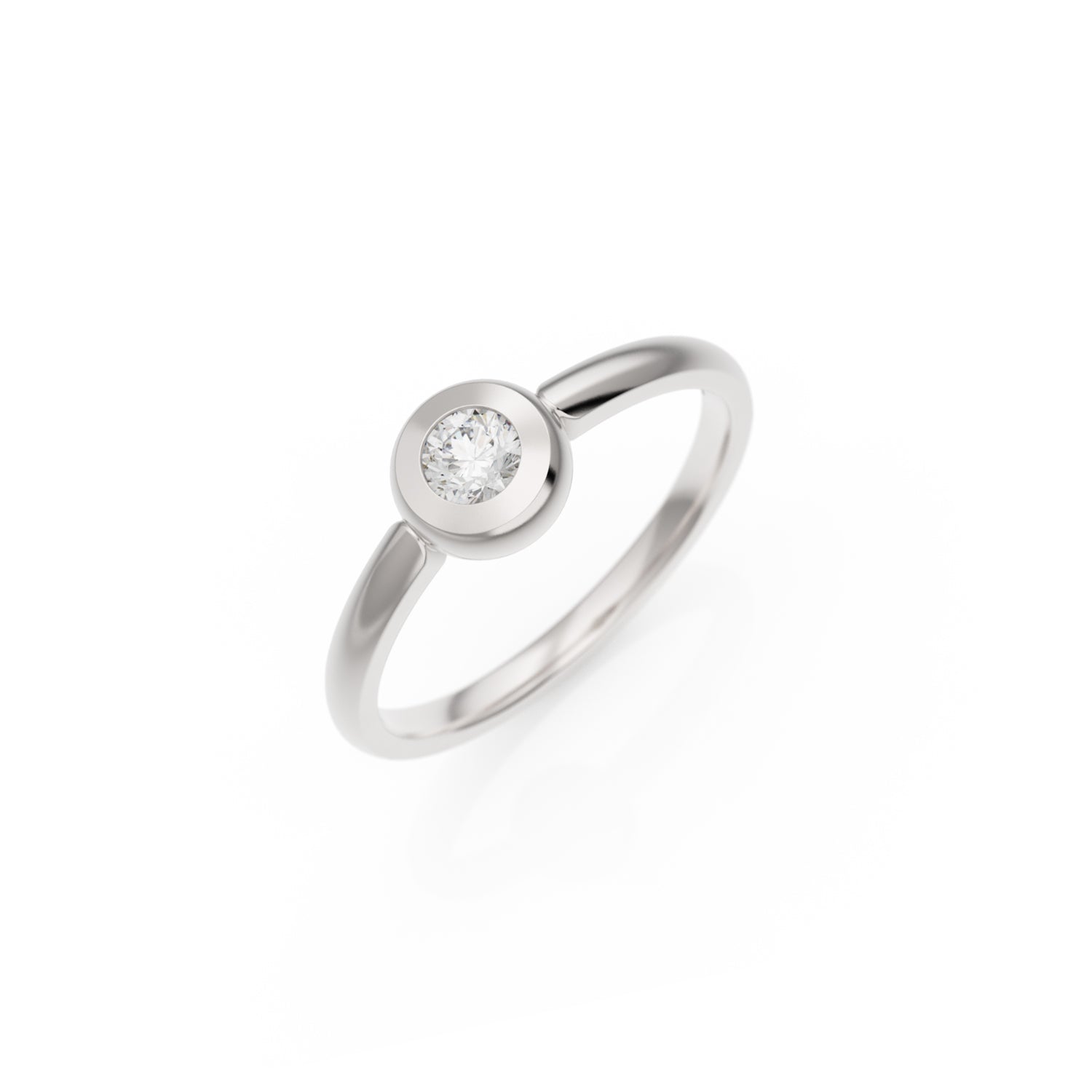 Verlobungsring Larina in Platin (950) mit 0,20 ct Brillant