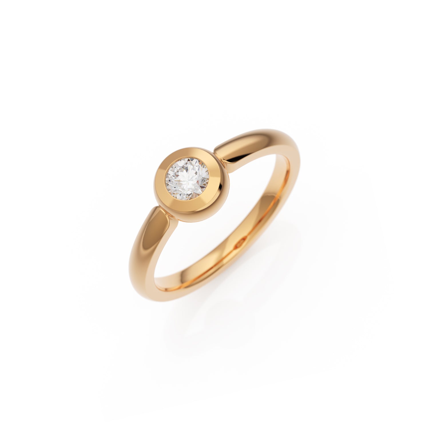 Verlobungsring Larina in Roségold 14 Karat (585) mit 0,30 ct Brillant