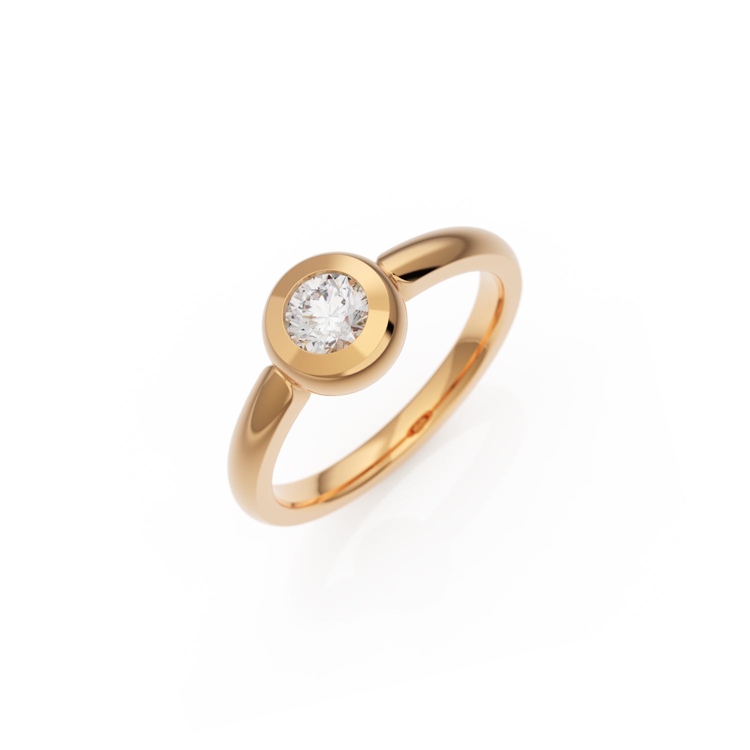 Verlobungsring Larina in Roségold 14 Karat (585) mit 0,40 ct Brillant