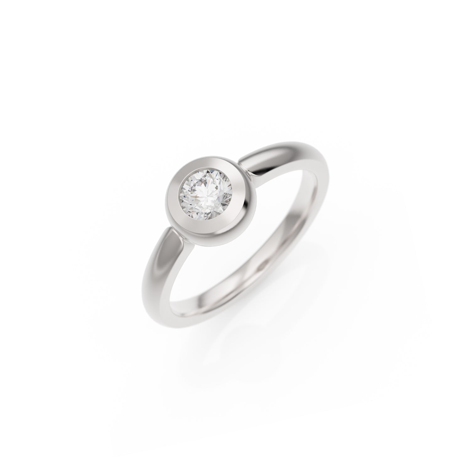 Verlobungsring Larina in Weißgold 18 Karat (750) mit 0,40 ct Lab-Grown-Diamant