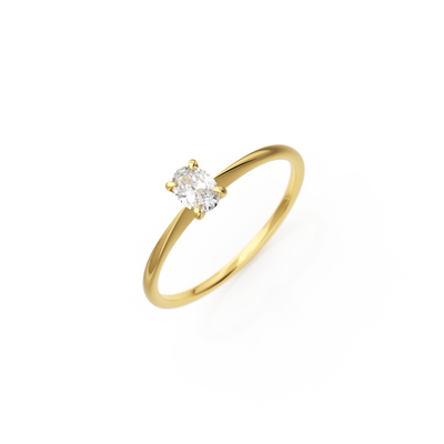 Verlobungsring Georgina Lab-Grown – Gelbgold 18 Karat (750)