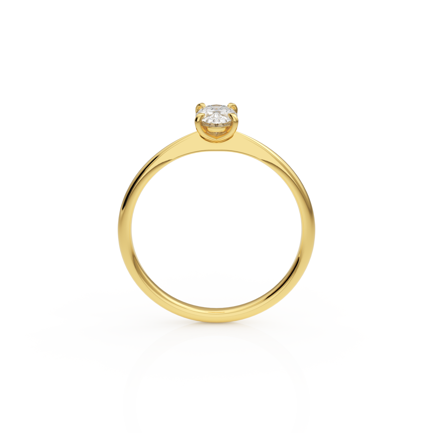 Verlobungsring Georgina Lab-Grown – Gelbgold 18 Karat (750)