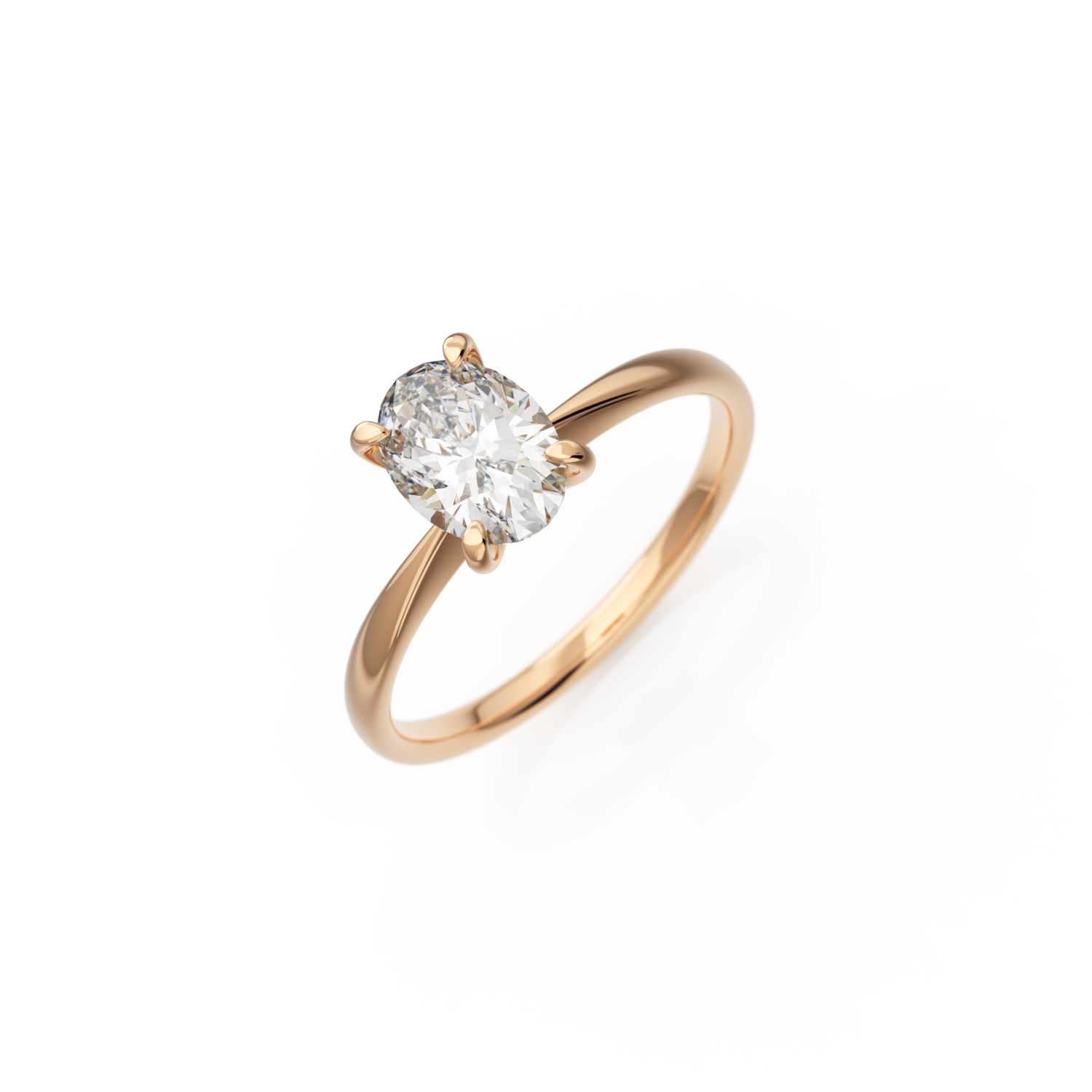 Verlobungsring Georgina – Rotgold 14 Karat (585)