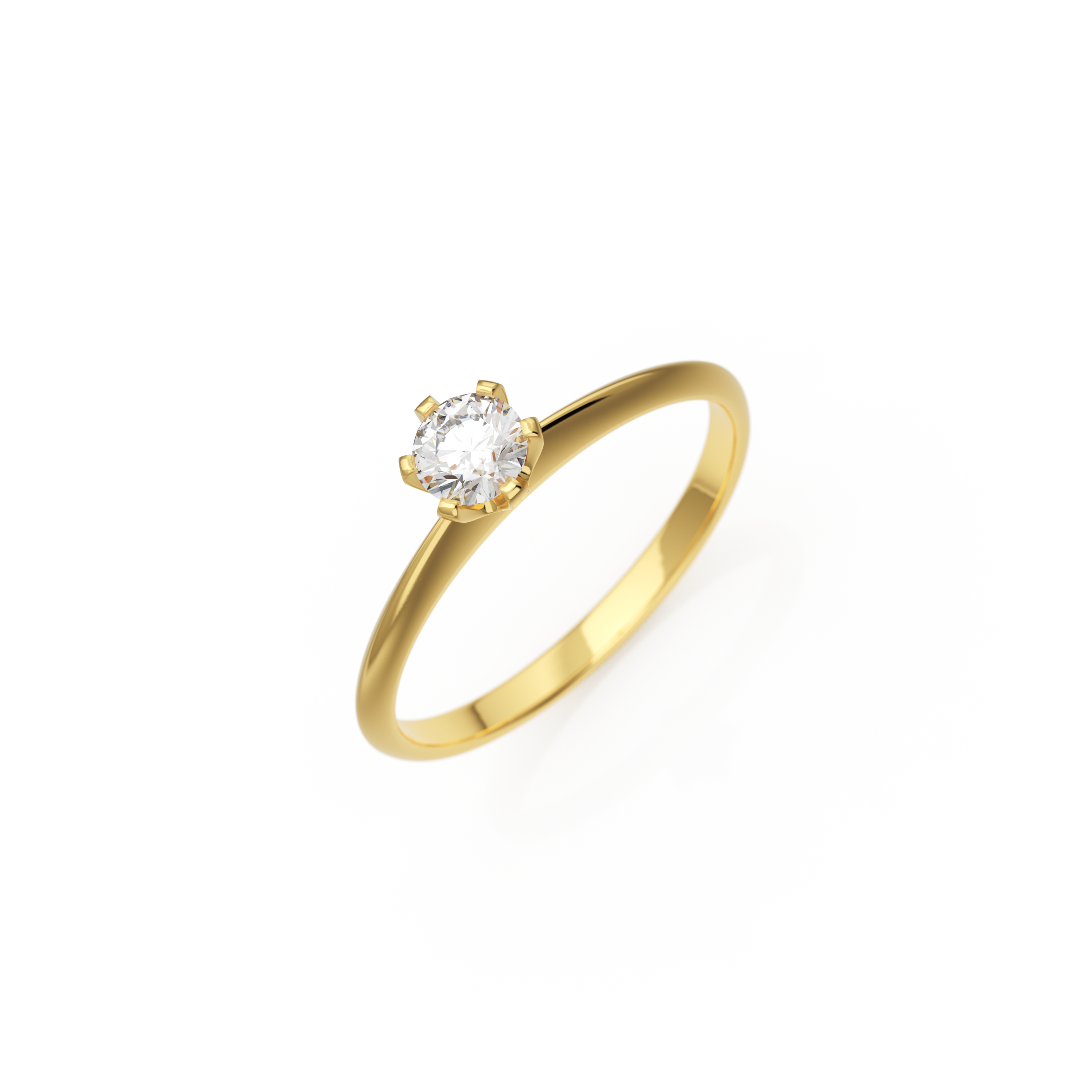 Verlobungsring Emilia in Gelbgold 14 Karat (585) mit Lab-Grown-Diamant