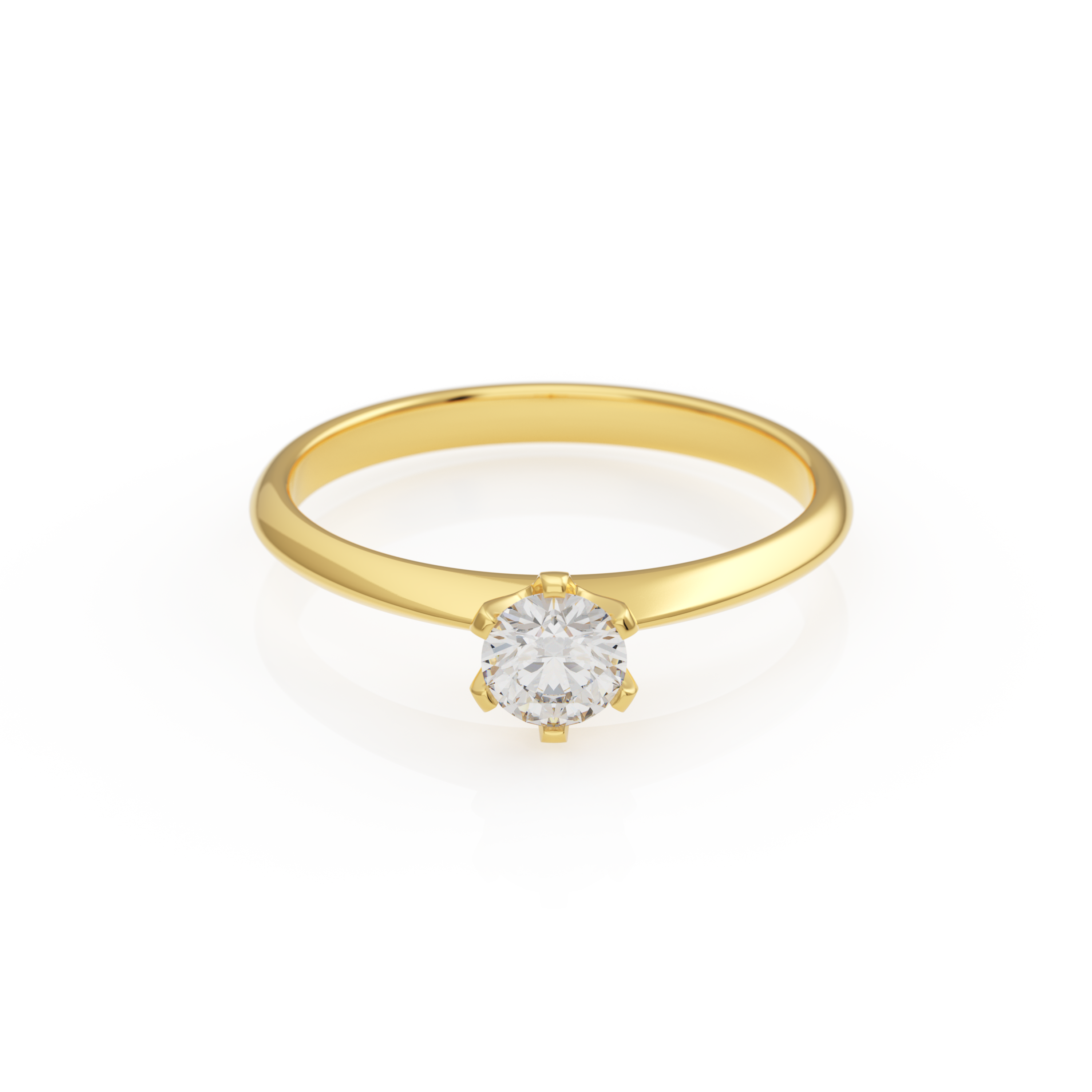 Verlobungsring Emilia in Gelbgold 18 Karat (750) mit Lab-Grown-Diamant