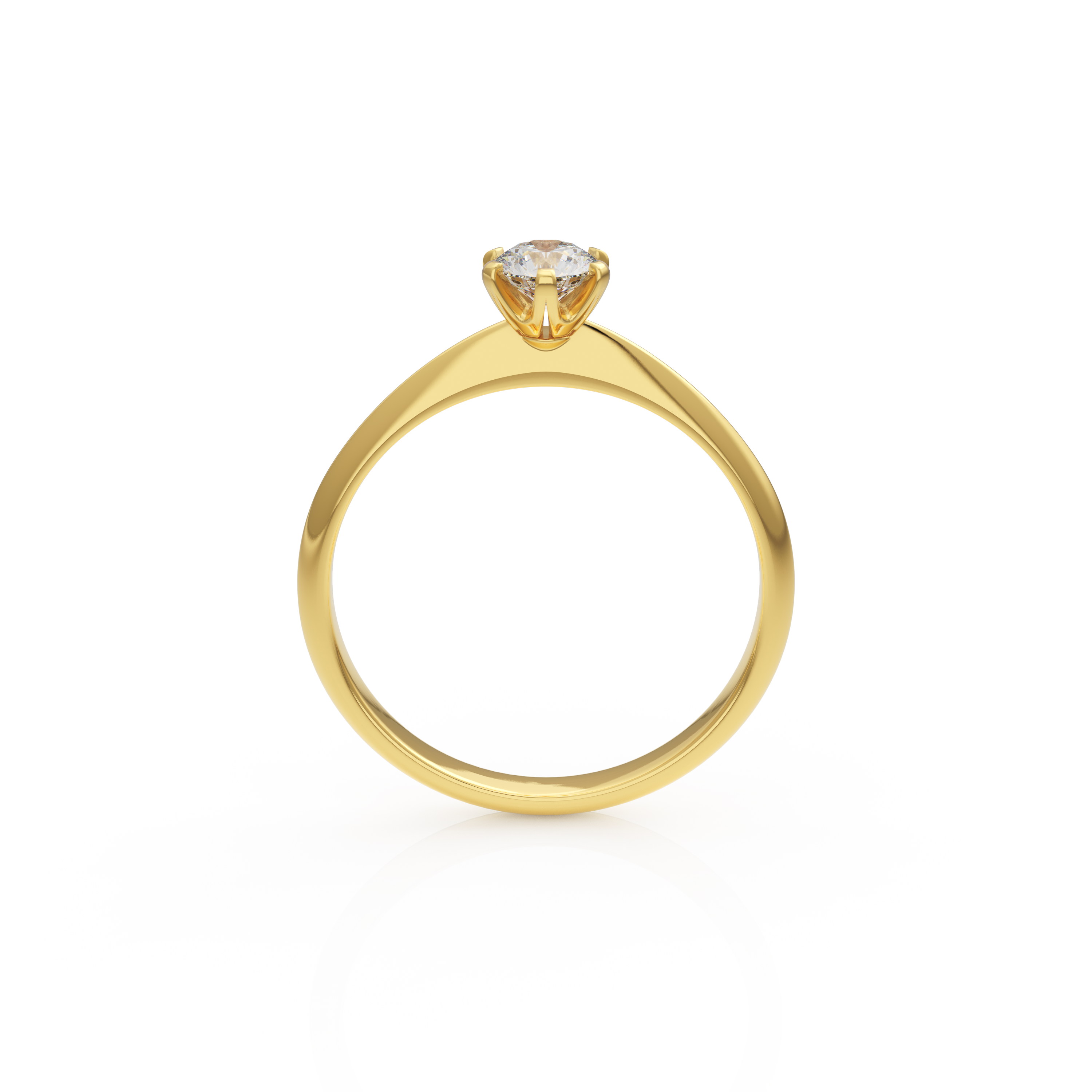 Verlobungsring Emilia in Gelbgold 14 Karat (585) mit Lab-Grown-Diamant