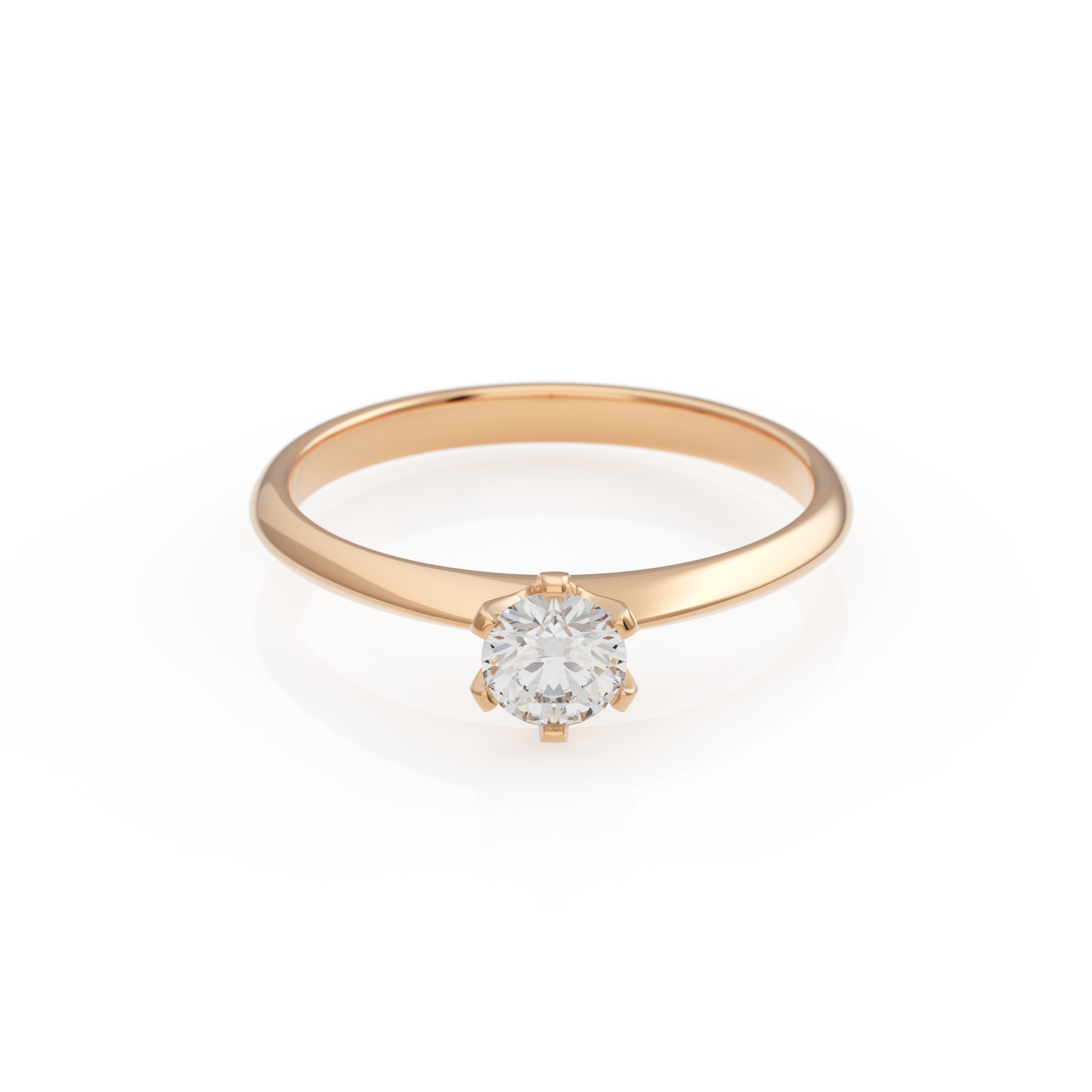Verlobungsring Emilia in Rotgold 14 Karat (585)