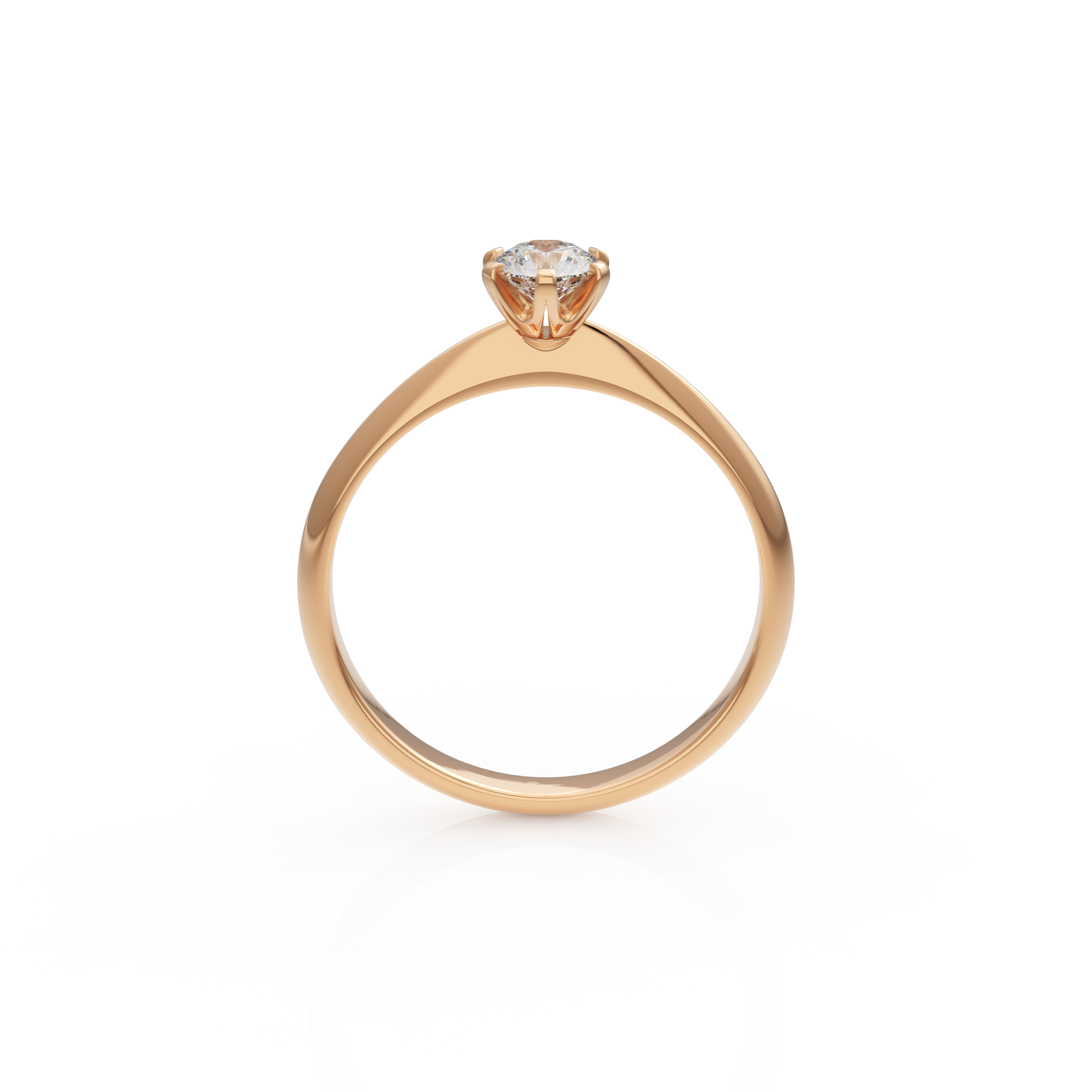 Verlobungsring Emilia in Roségold 14 Karat (585) mit Lab-Grown-Diamant