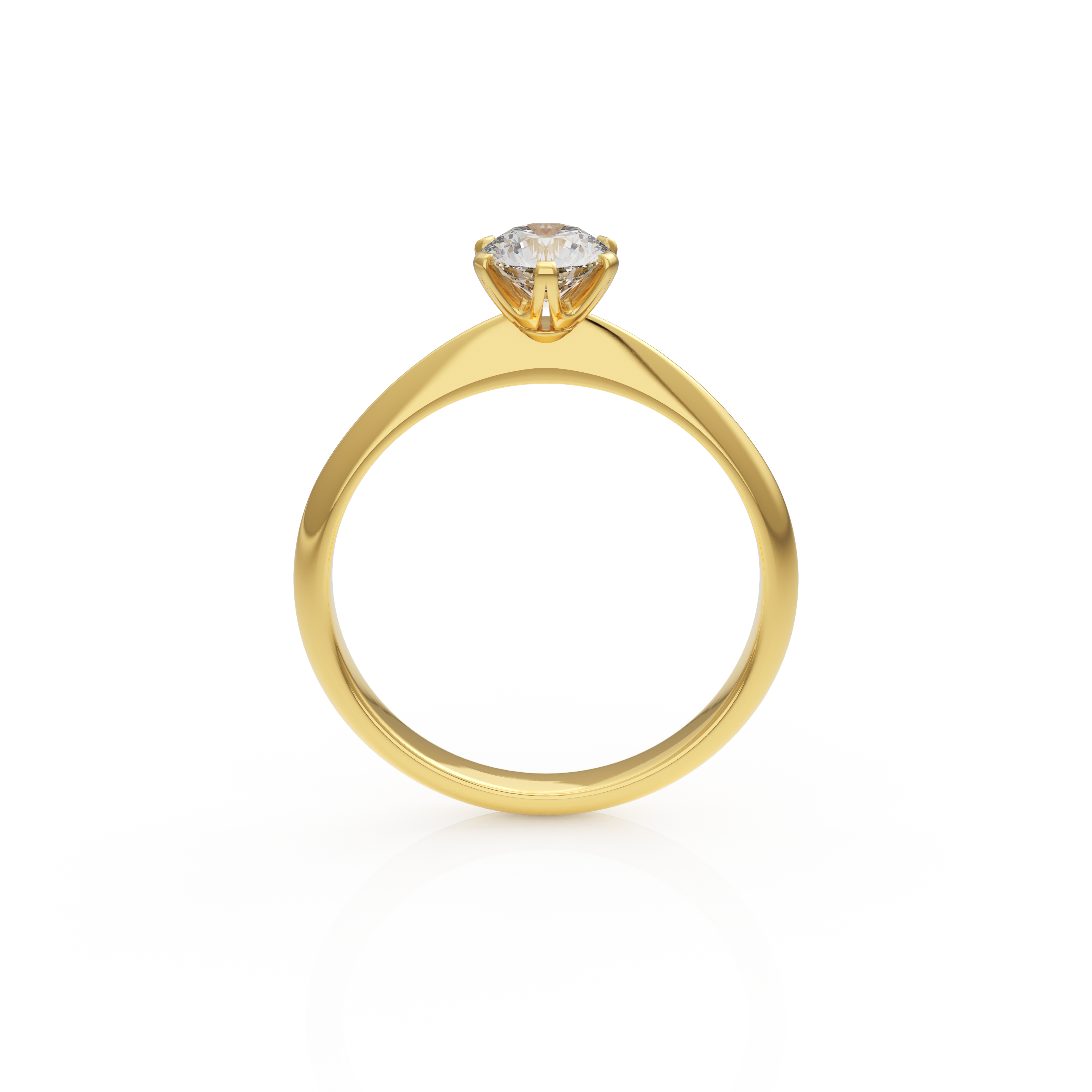 Verlobungsring Emilia in Gelbgold 18 Karat (750) mit Lab-Grown-Diamant