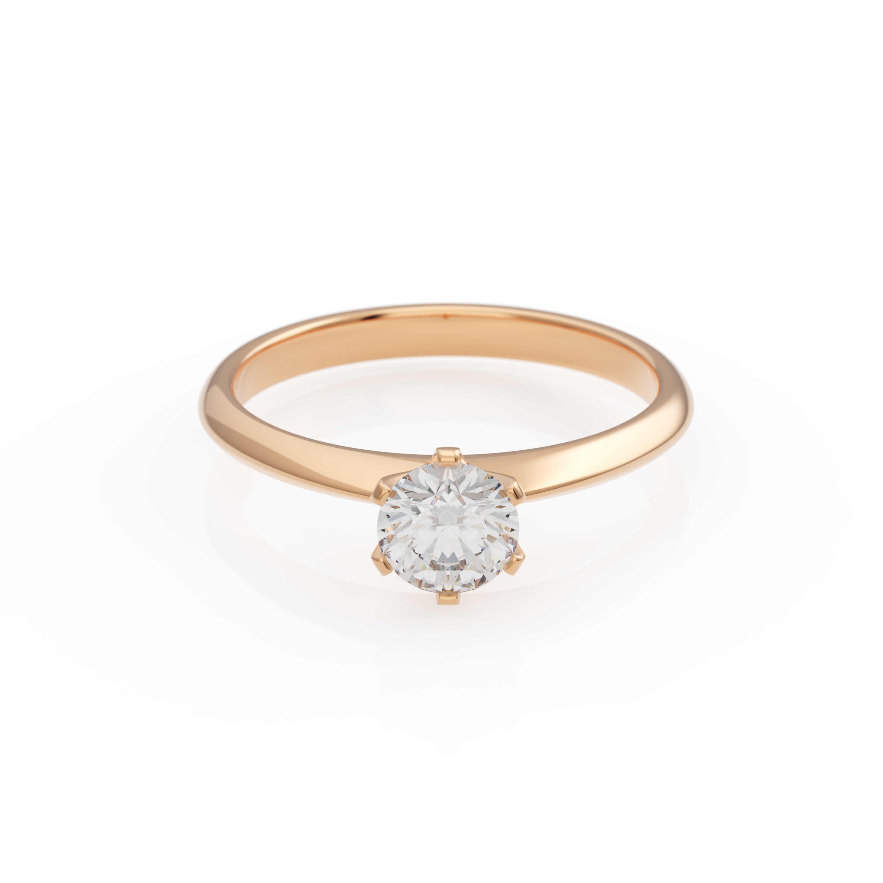 Verlobungsring Emilia in Roségold 14 Karat (585) mit Lab-Grown-Diamant