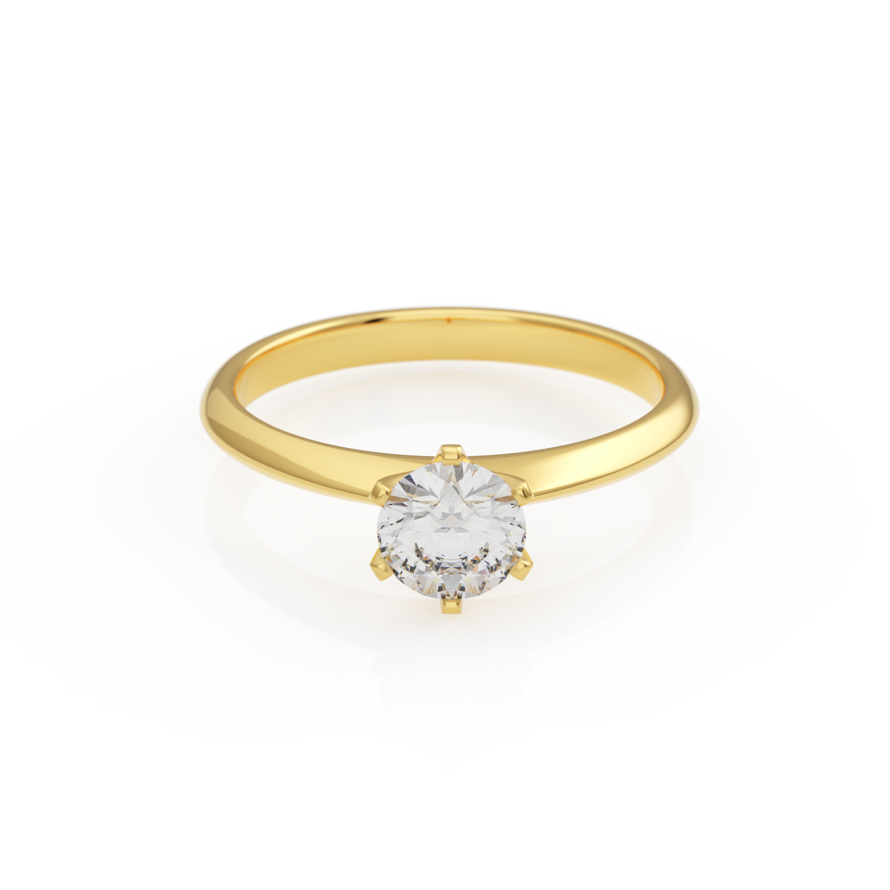 Verlobungsring Emilia in Gelbgold 18 Karat (750) mit Lab-Grown-Diamant