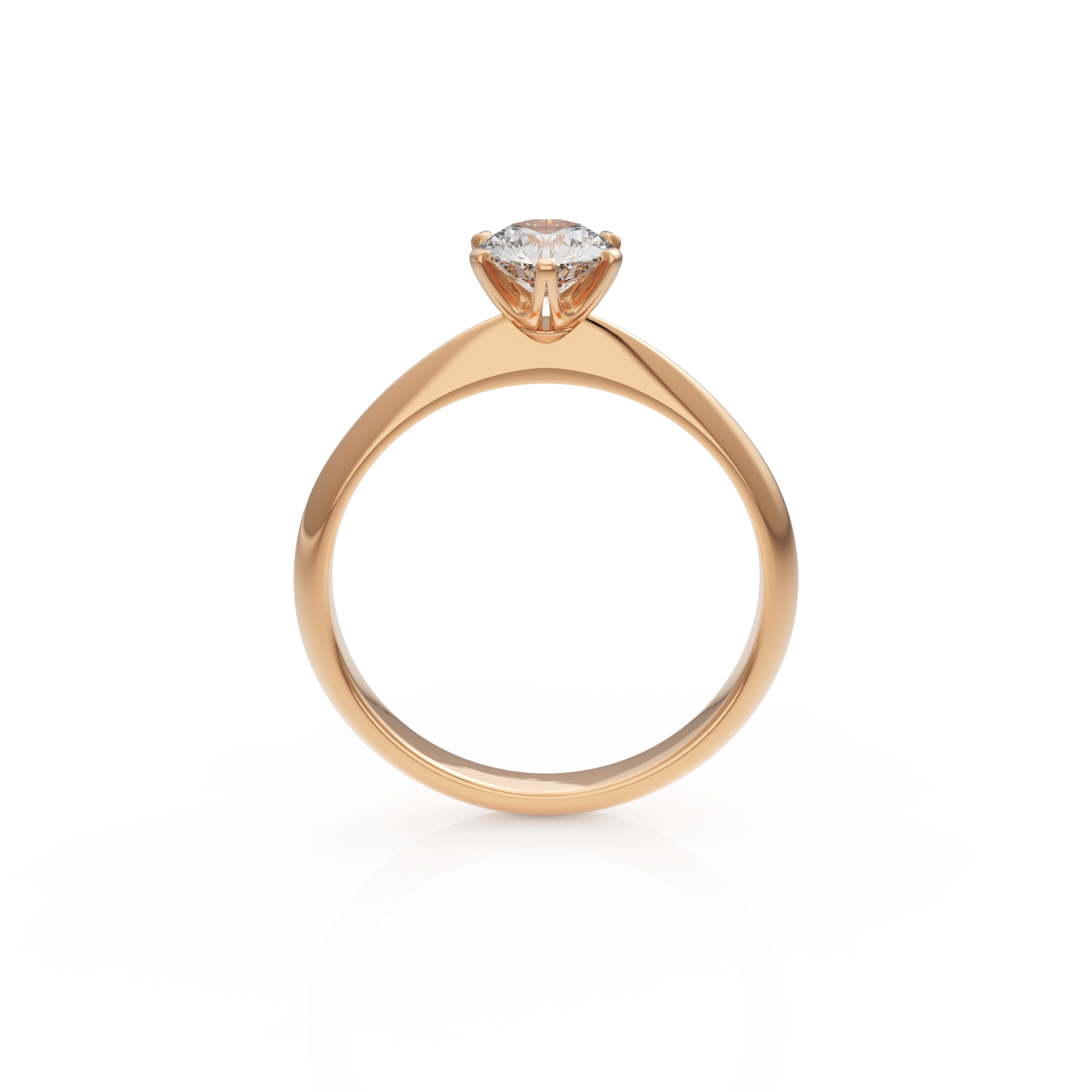 Verlobungsring Emilia in Rotgold 14 Karat (585)
