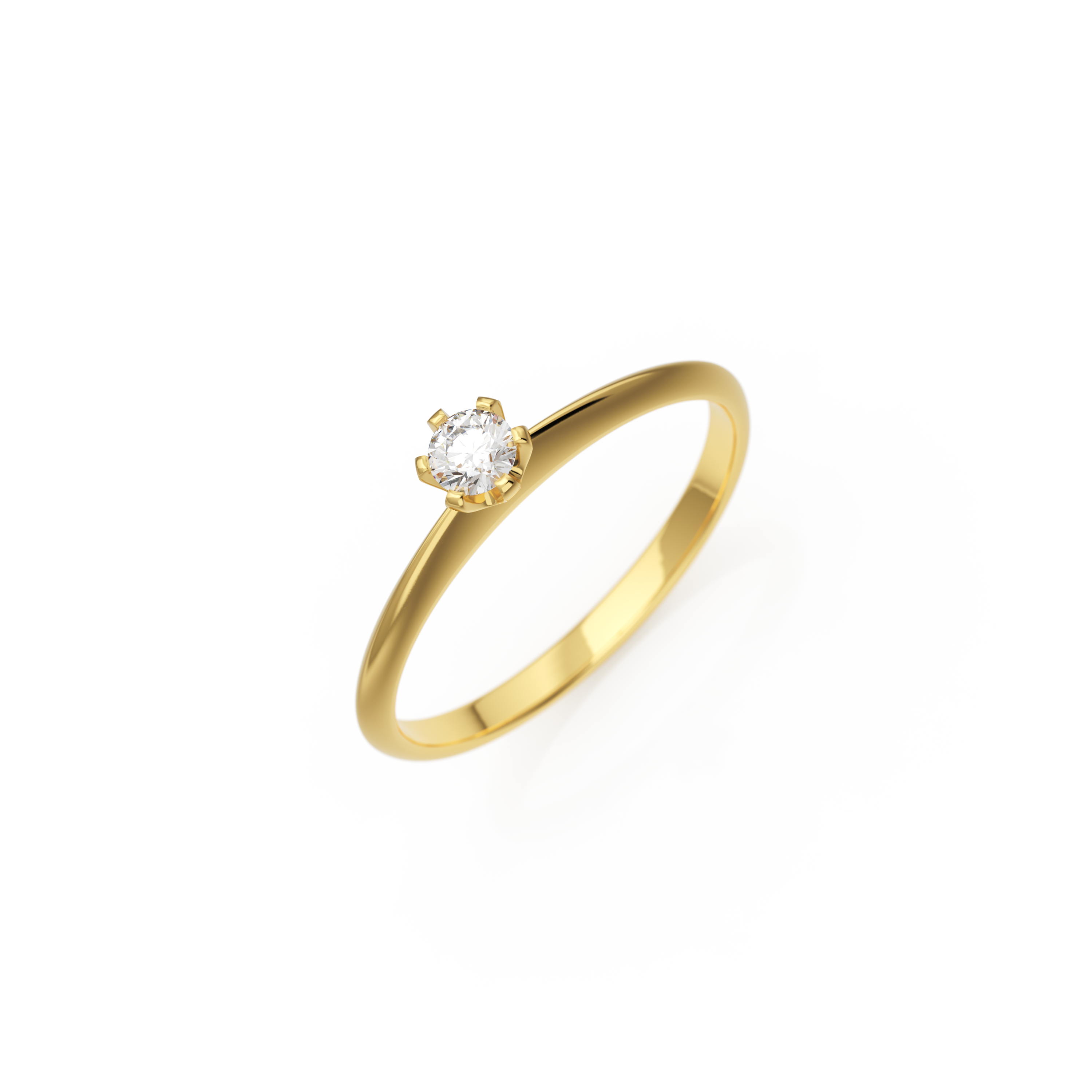 Verlobungsring Emilia in Gelbgold 18 Karat (750) mit Lab-Grown-Diamant