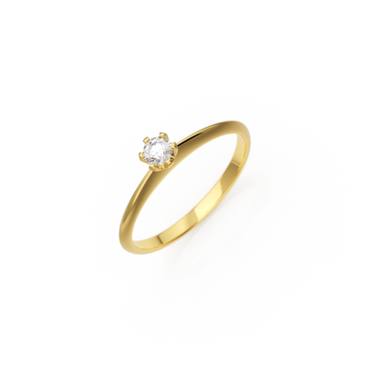 Verlobungsring Emilia H/SI – Gelbgold 14 Karat (585)