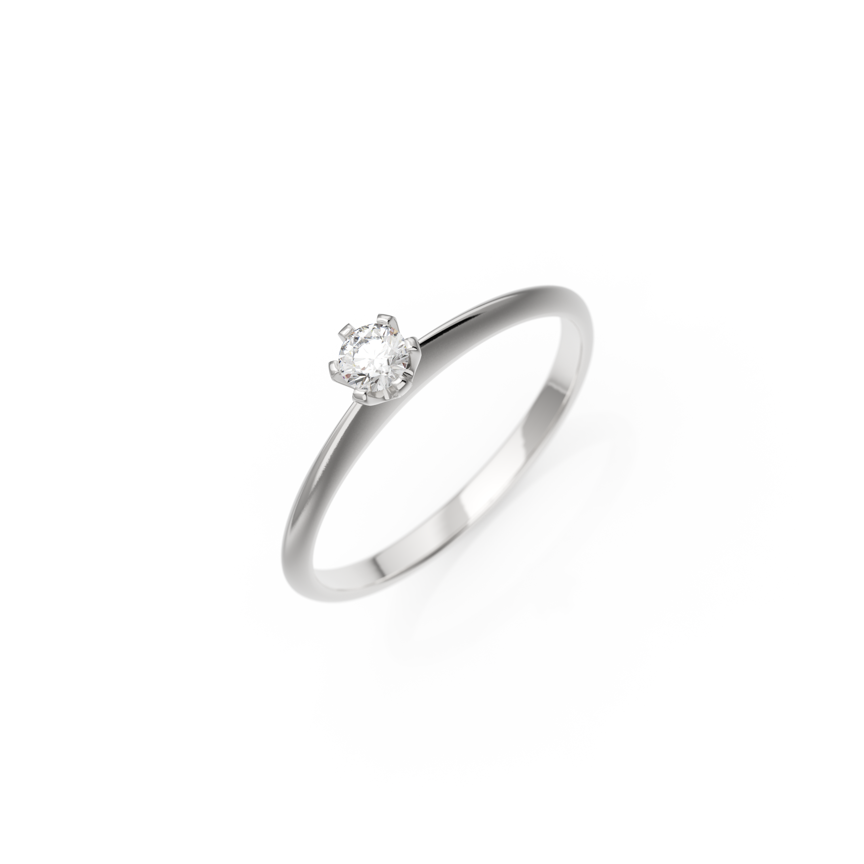 Verlobungsring Emilia in Weißgold 14 Karat (585) mit Lab-Grown-Diamant