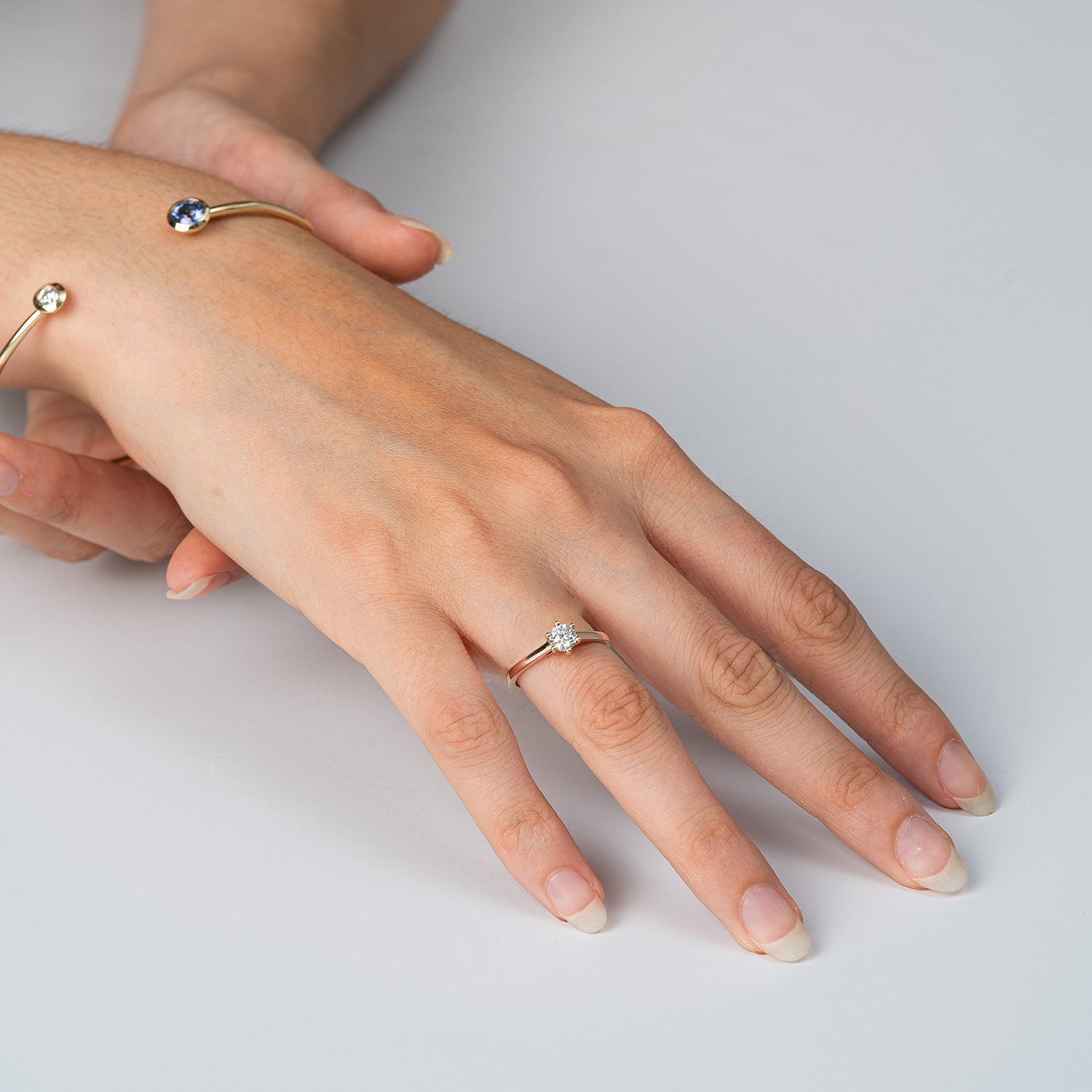 Verlobungsring Merdia in Roségold 14 Karat (585) mit Lab-Grown-Diamant
