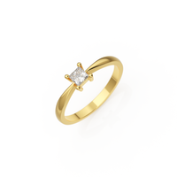 Princess engagement ring