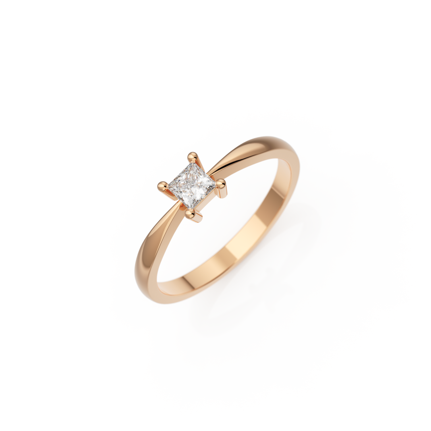 Princess engagement ring