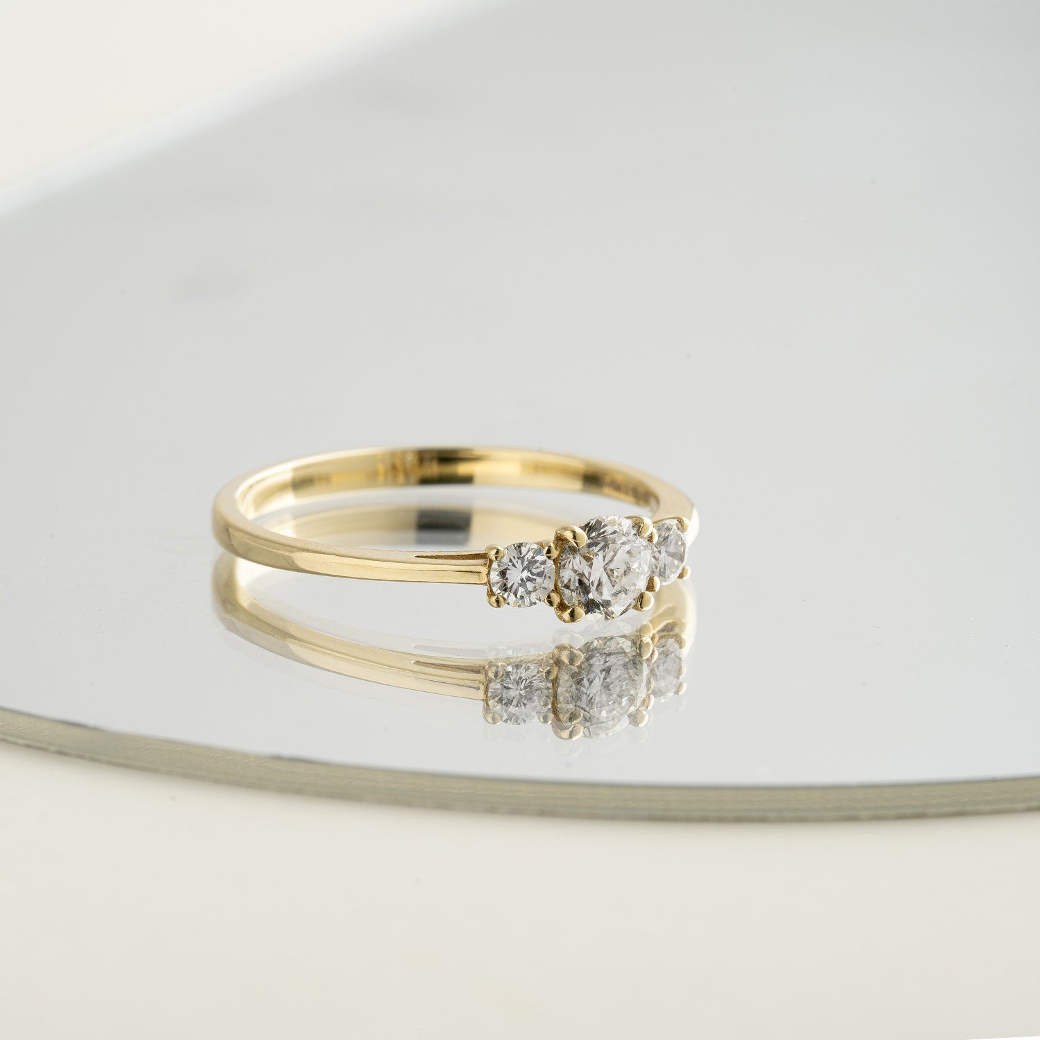 Verlobungsring Trilogy in Gelbgold 14 Karat (585)
