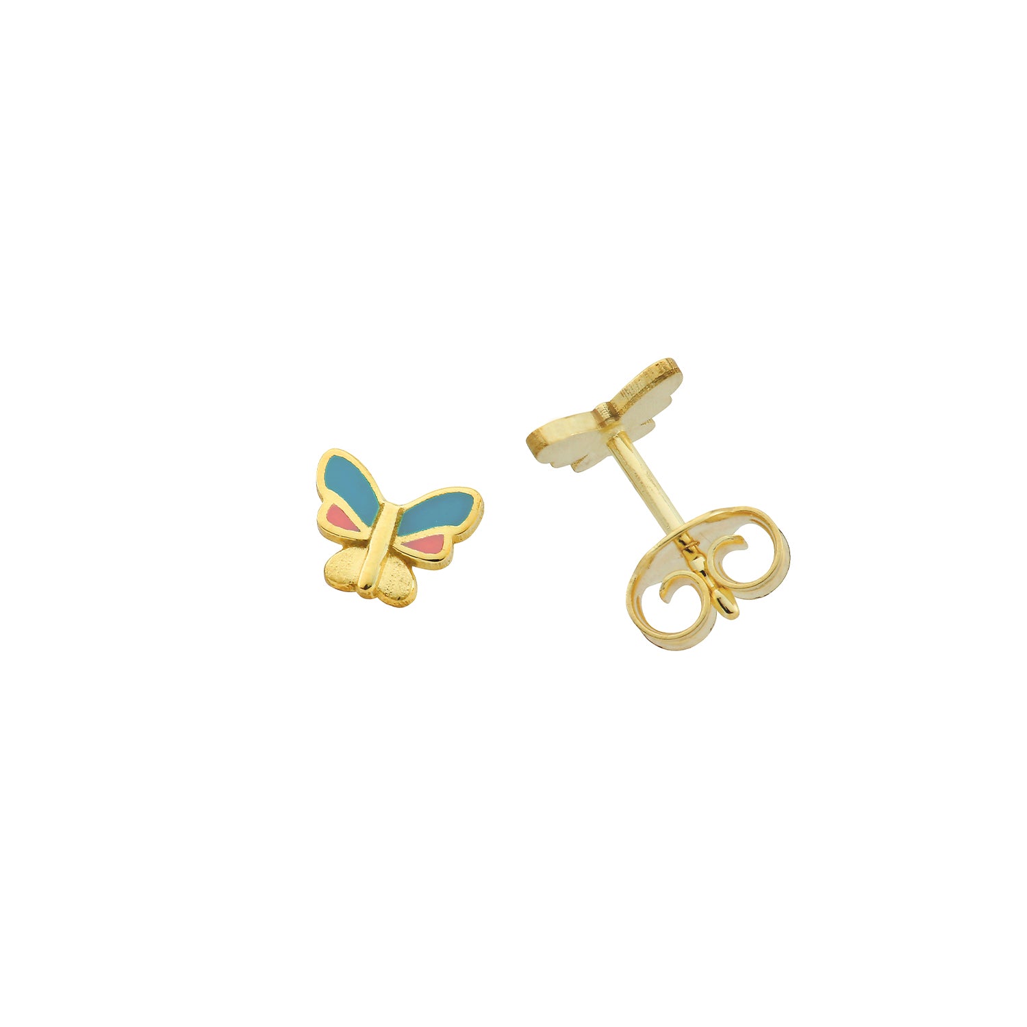Butterfly stud earrings
